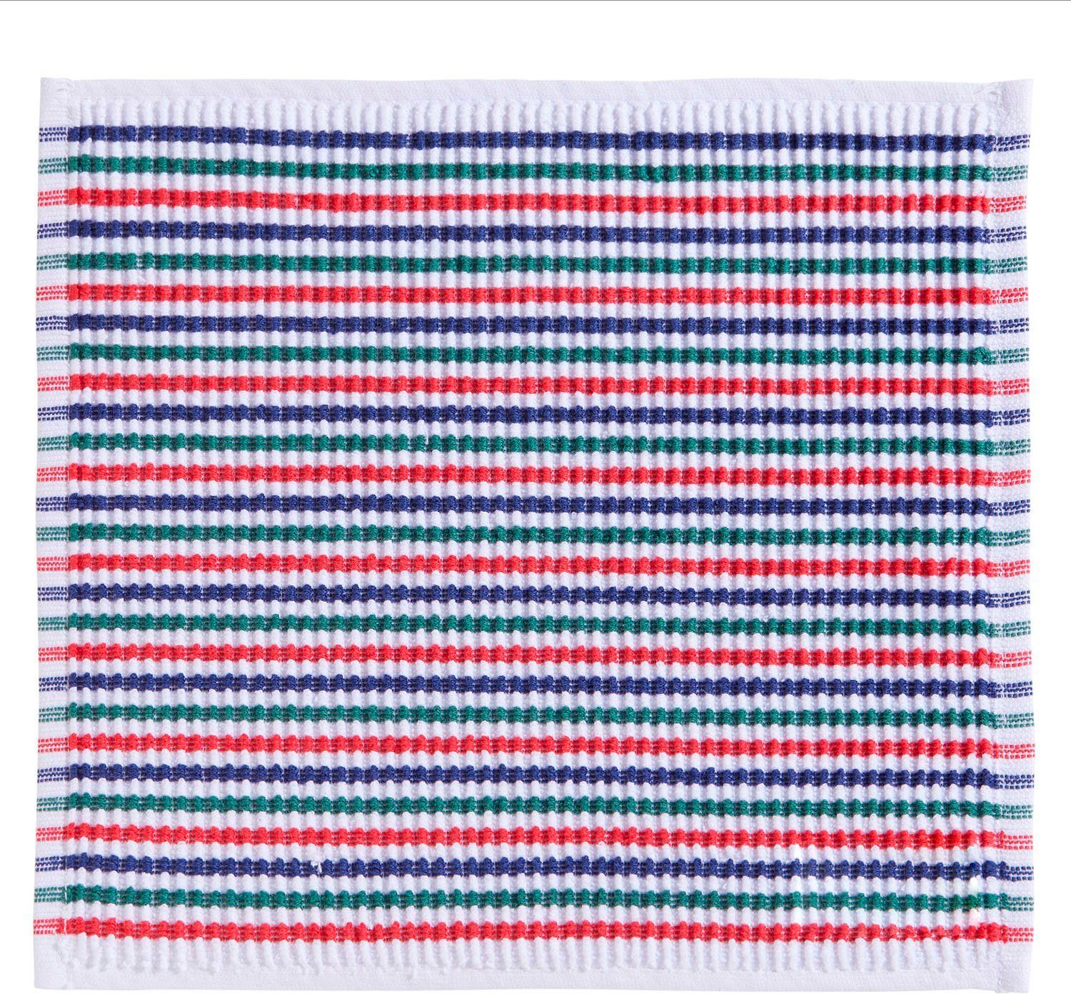 DDDDD Vaatdoek Fun, 30x30 cm, van 100% katoen met luxueuze ribstructuur en optimale vochtabsorptie (set, 4-delig)
