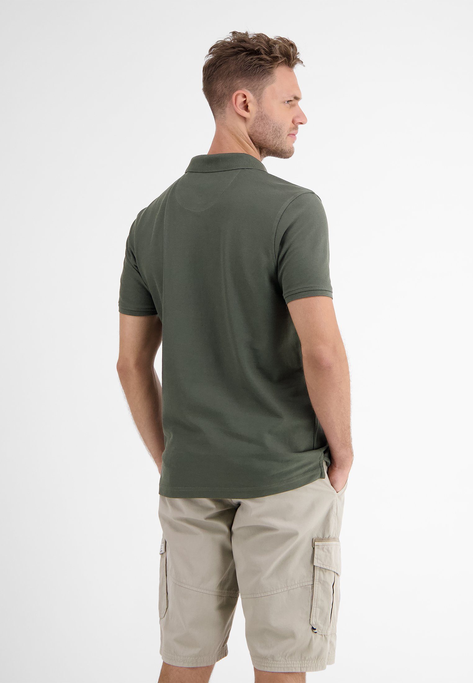 Lerros Poloshirt LERROS klassieke polostijl in *Cool & Dry* piquékwaliteit