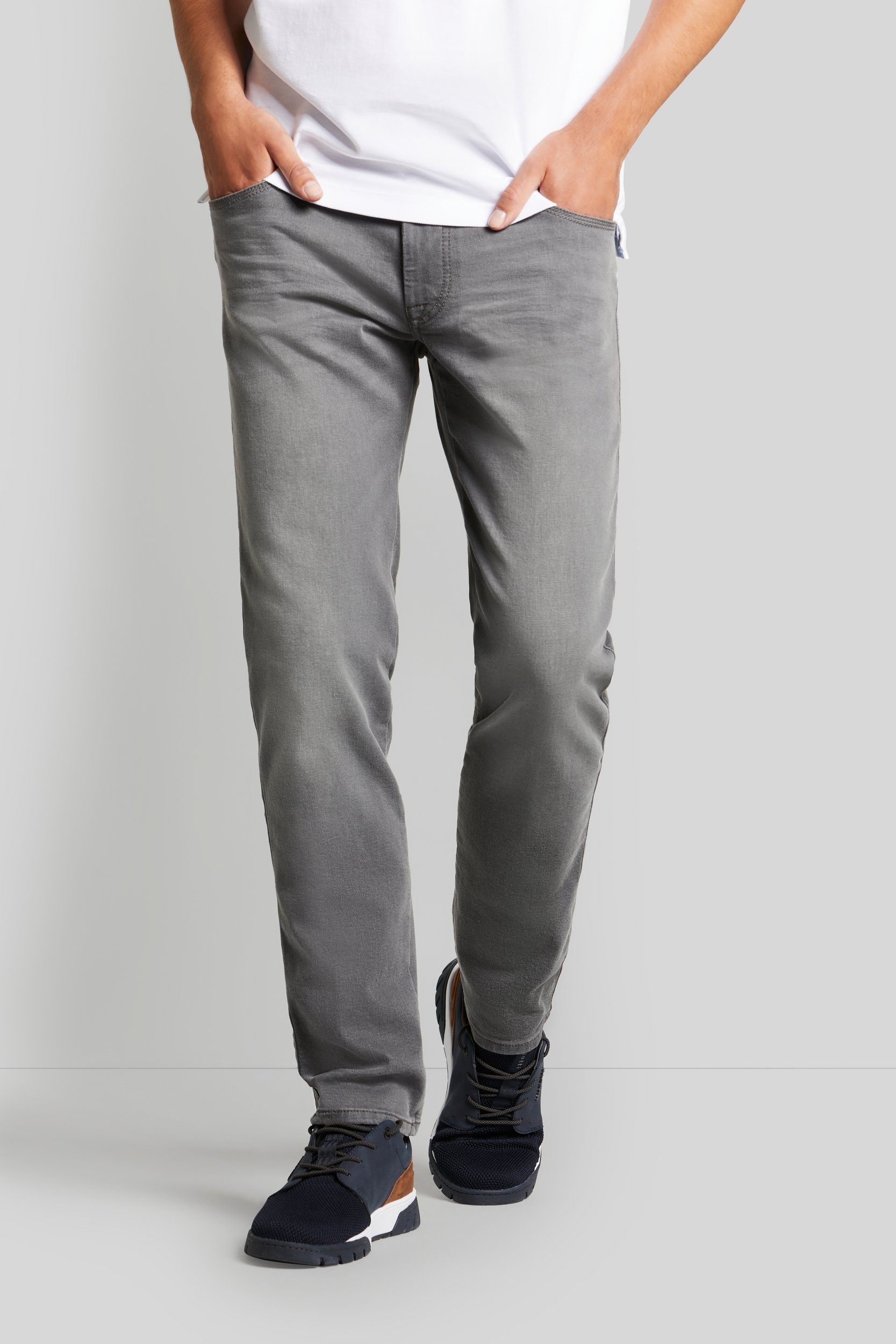 Bugatti 5-pocket jeans met power stretch heren jeans maat 31 grijs