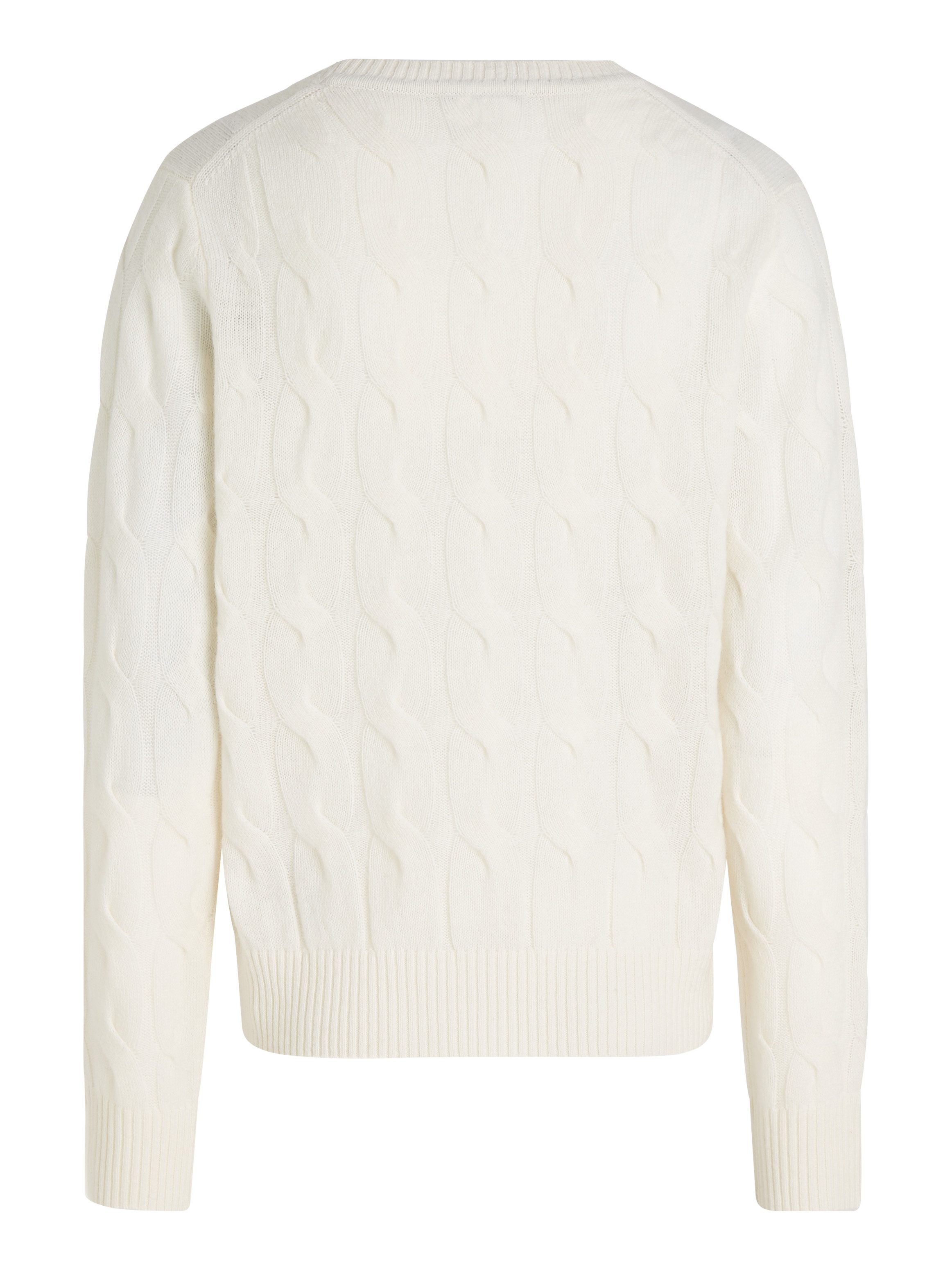 Tommy Hilfiger Gebreide trui SOFT WOOL CABLE C-NK met kabelpatroon ronde hals