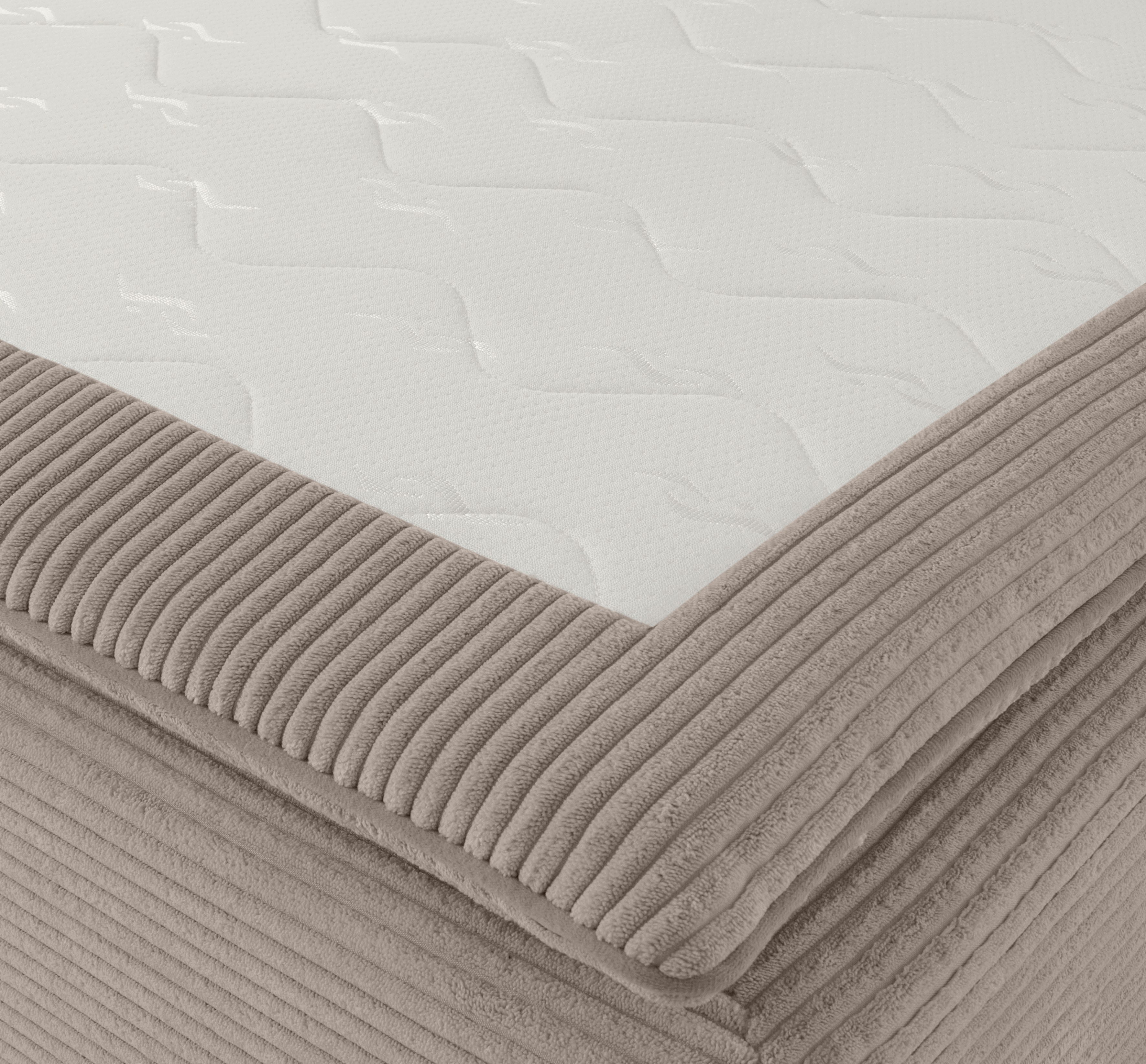 INOSIGN Hoekbank Boxspringbed Night & Day L-vorm met permanente slaapfunctie met armleuning