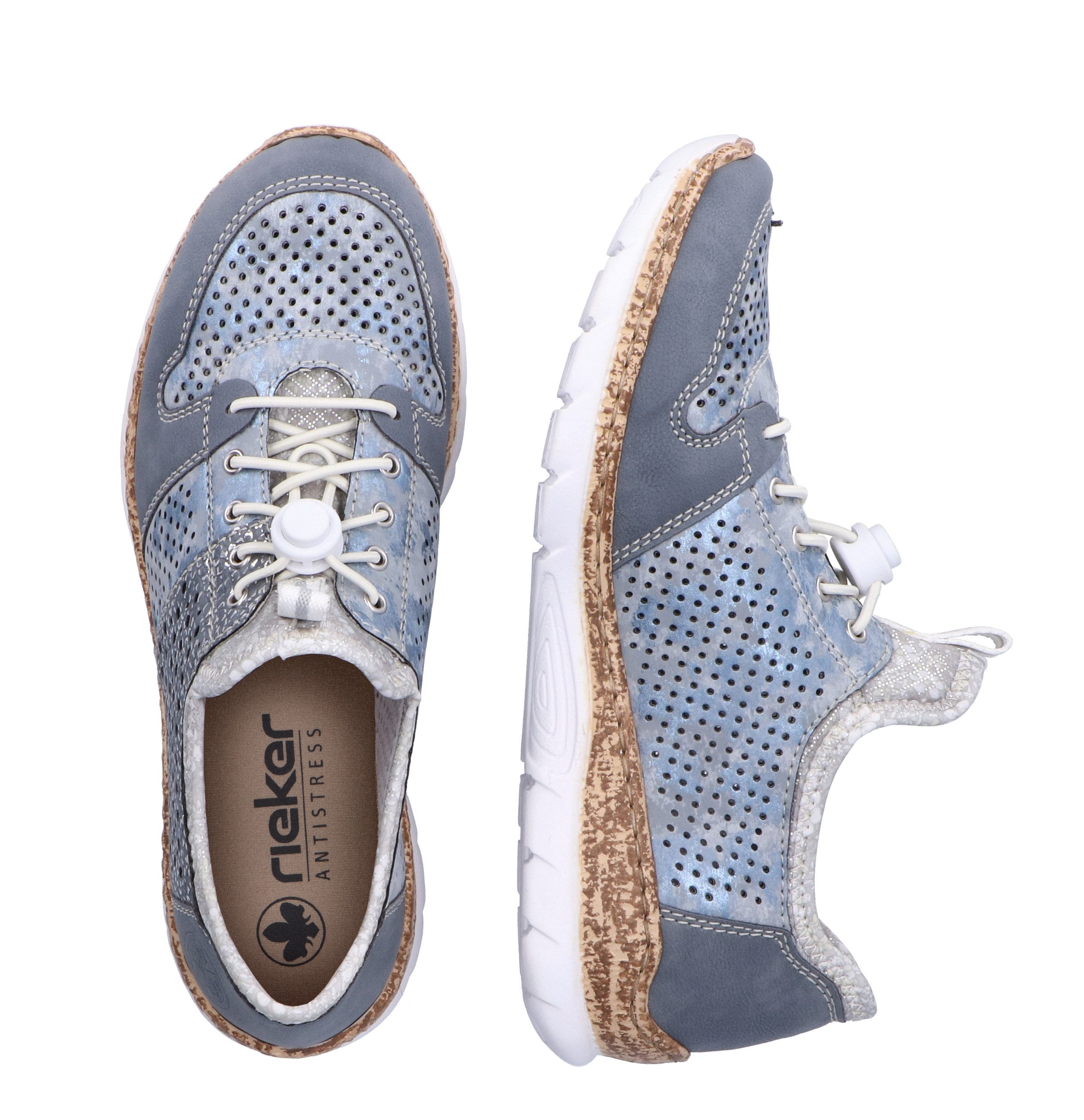 Rieker Slip-on sneakers Slipper, instapschoen met memo soft uitrusting