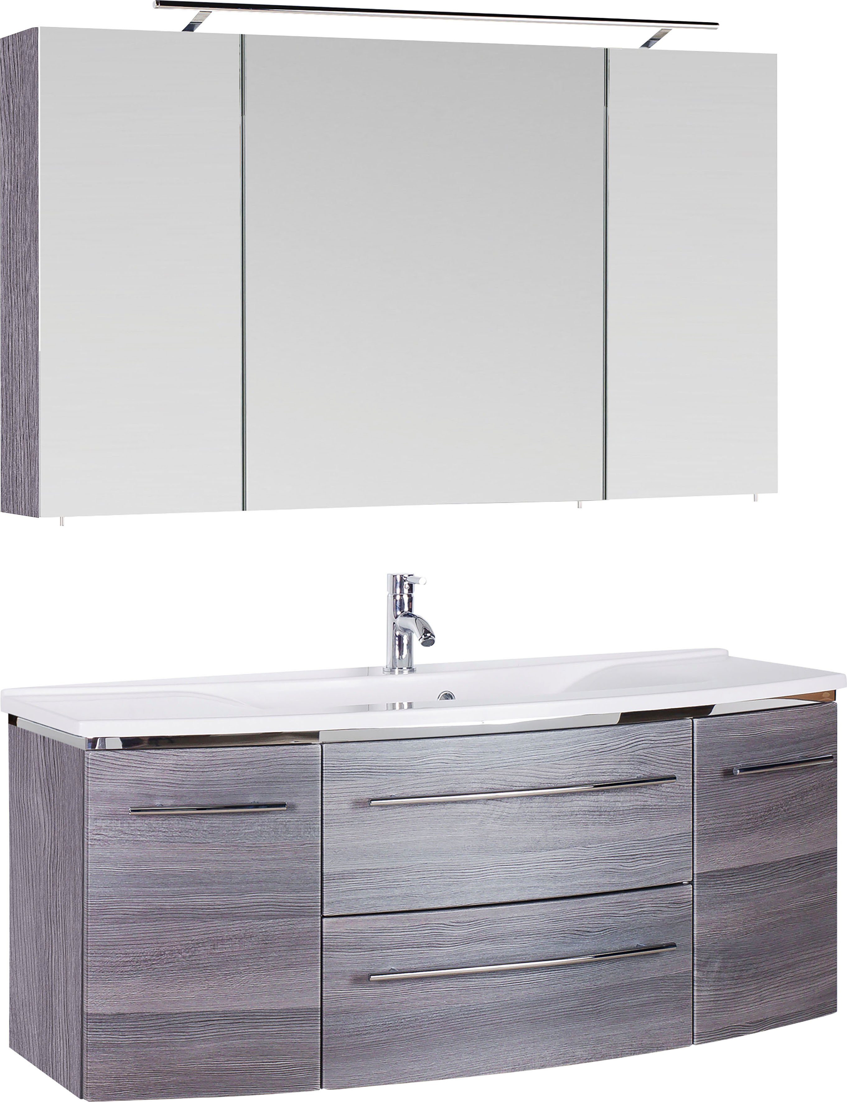 MARLIN Badkamerserie 3040 , breedte 120 cm (2-delig) badmeubelsets grijs