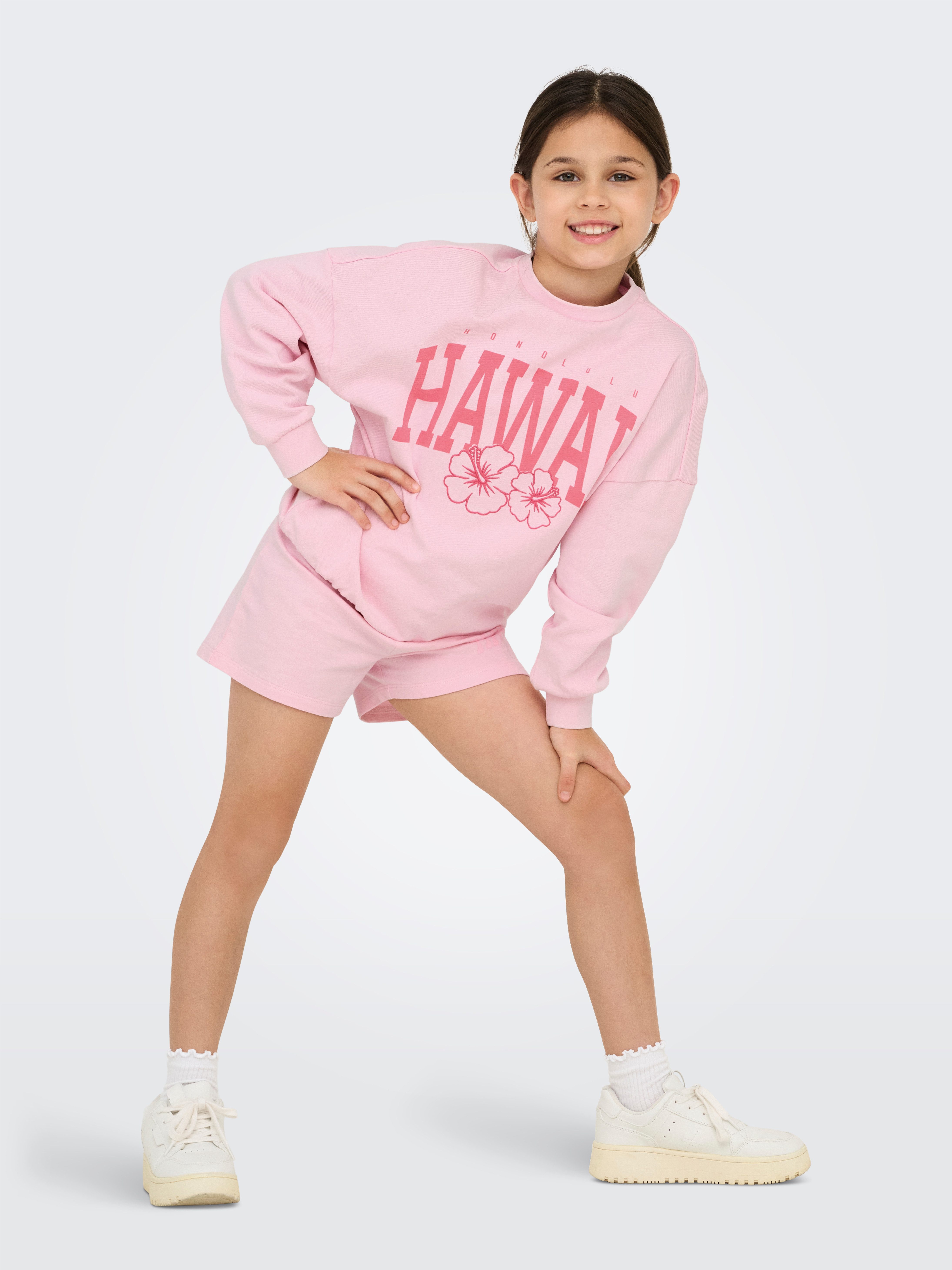 KIDS ONLY Sweatshirt KOGANABELL LIFE L/S OVZ PRINTED CREW SWT