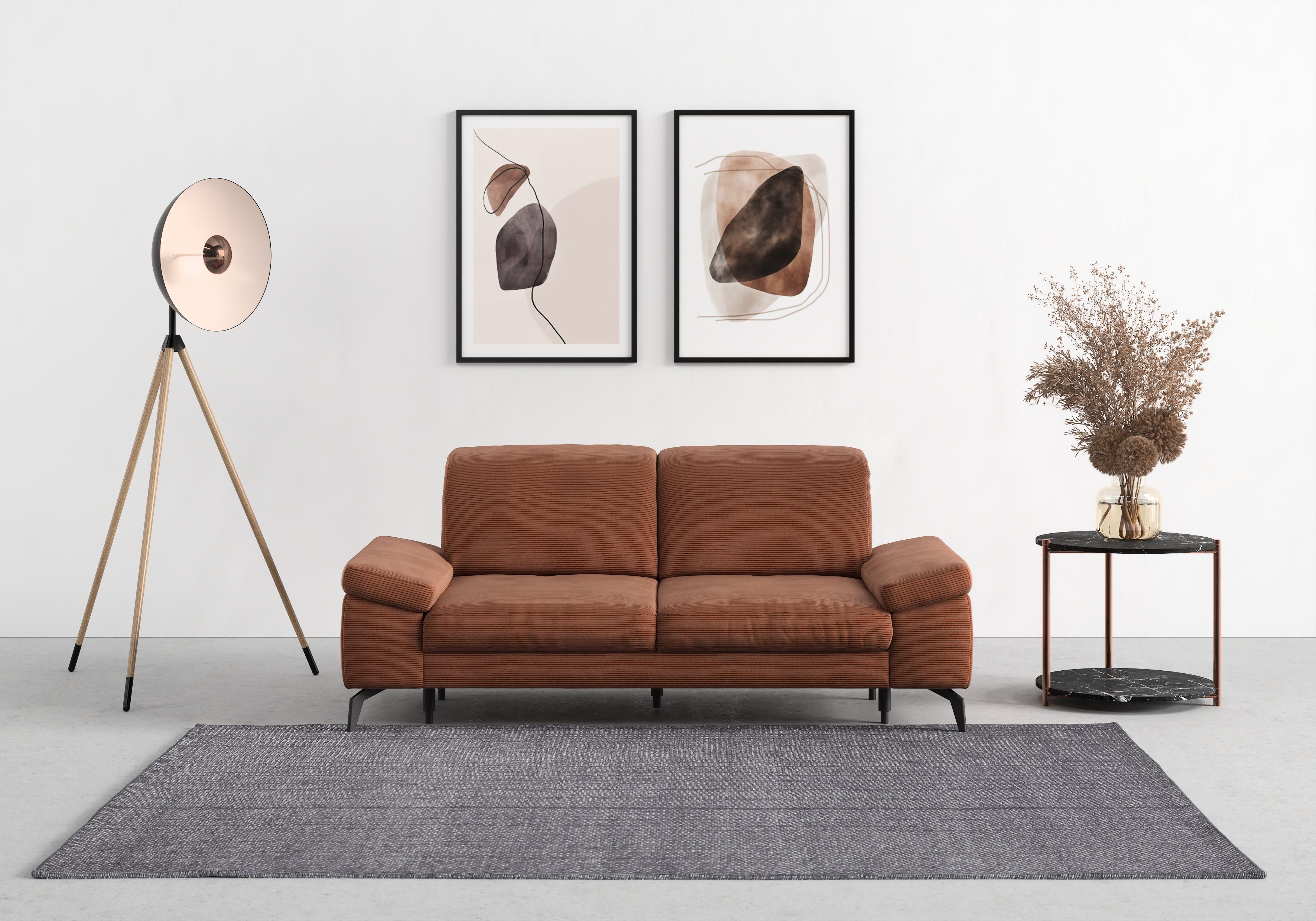 sit&more 2,5-zitsbank Cabana Breedte 211 cm, met of zonder zitdiepte en hoofdeinde , 2-zitsbanken