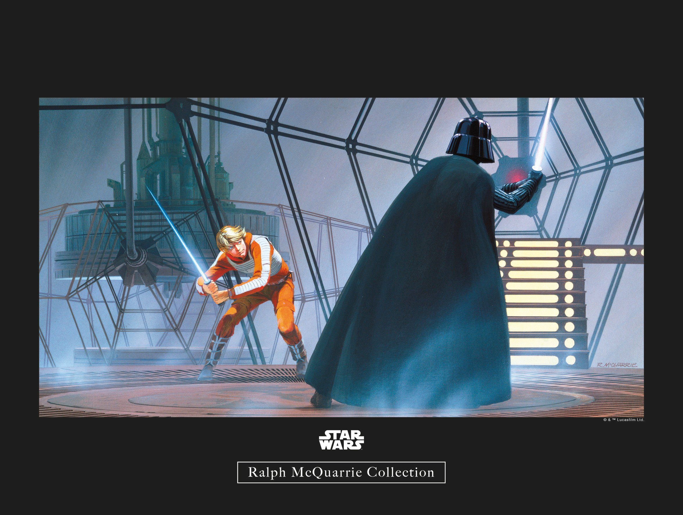 Komar wanddecoratie Star Wars Classic RMQ Vader Luke Carbonit Room, zonder lijst