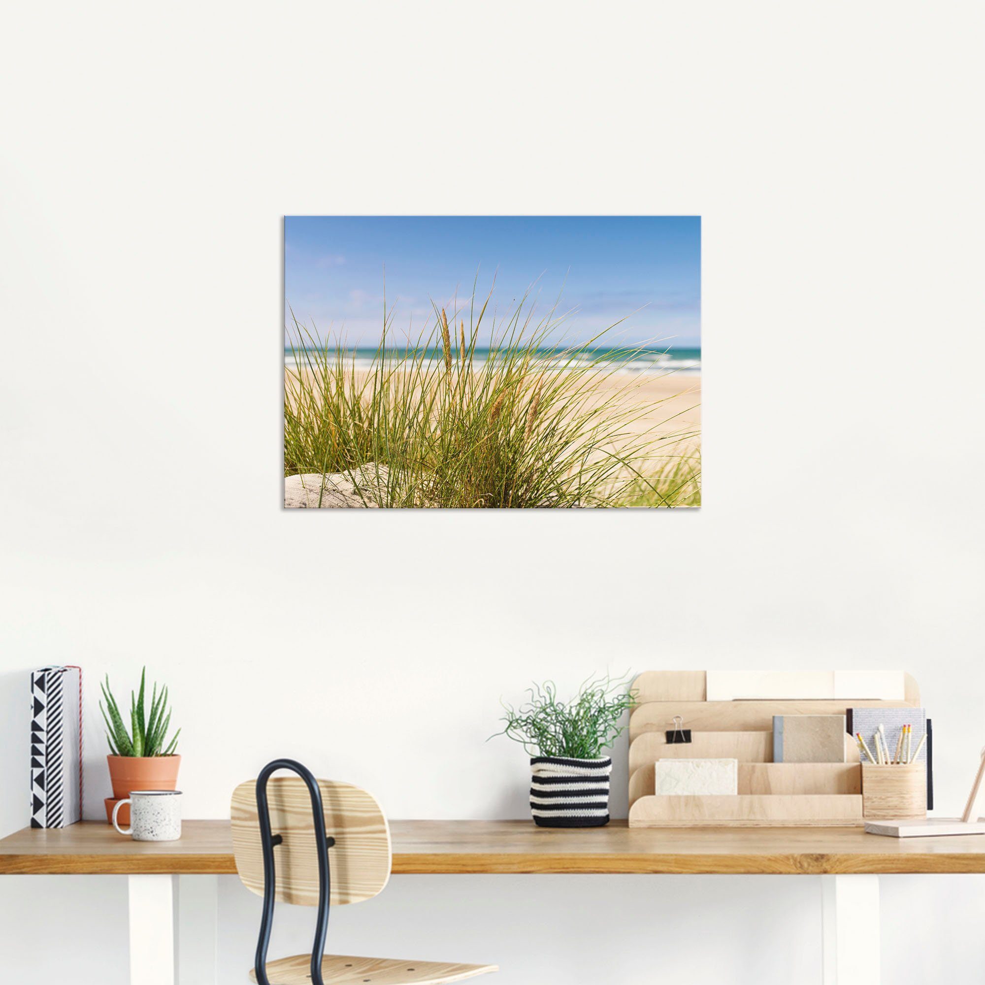 Artland Artprint Duingras als artprint van aluminium, artprint voor buiten, artprint op linnen, poster in verschillende maten. maten