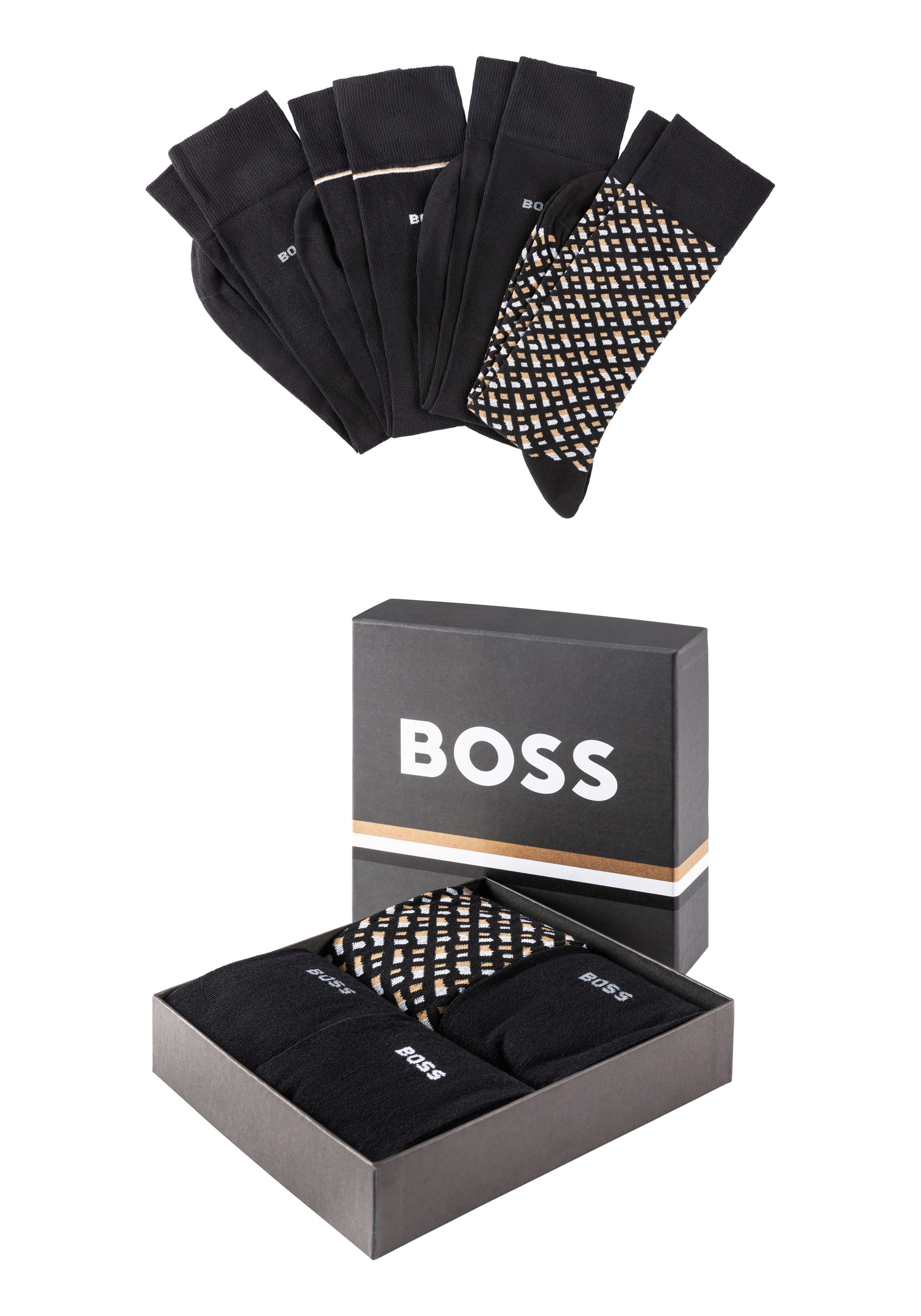 BOSS Business-sokken (set 4 paar 4)