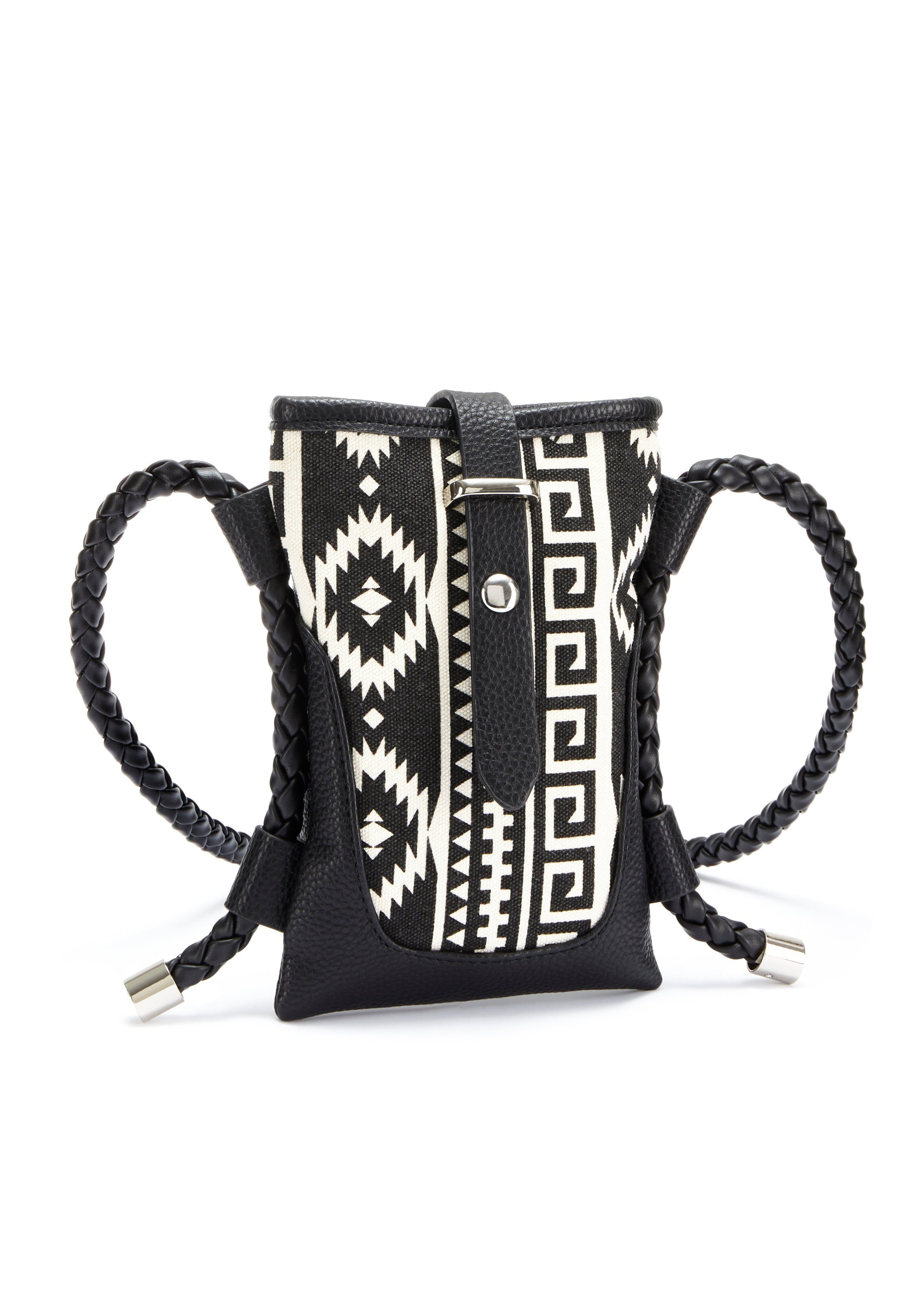 Lascana Schoudertas in etno-look, telefoontas, minibag, crossbody vegan