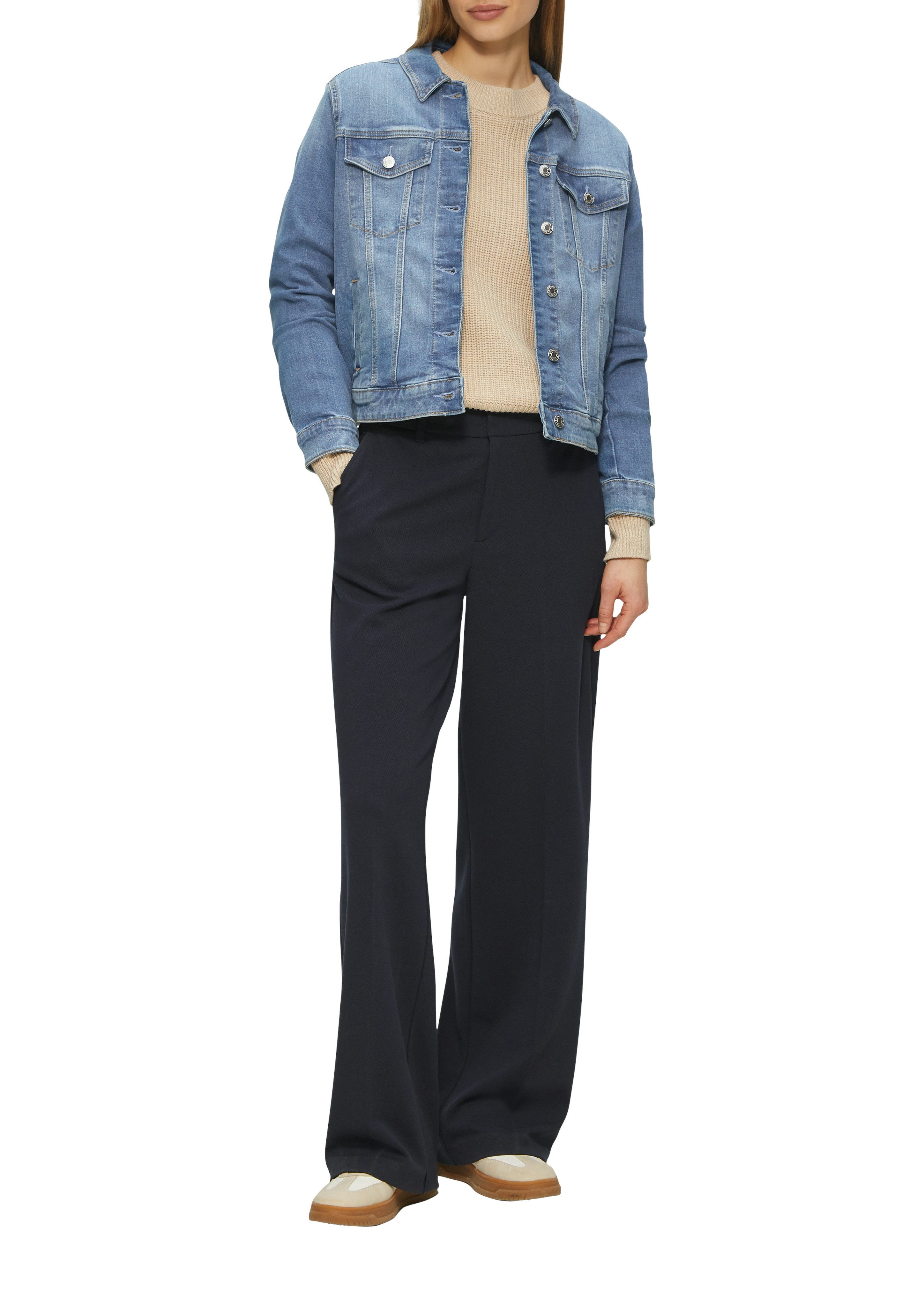 s.Oliver Jeansjack met zakken