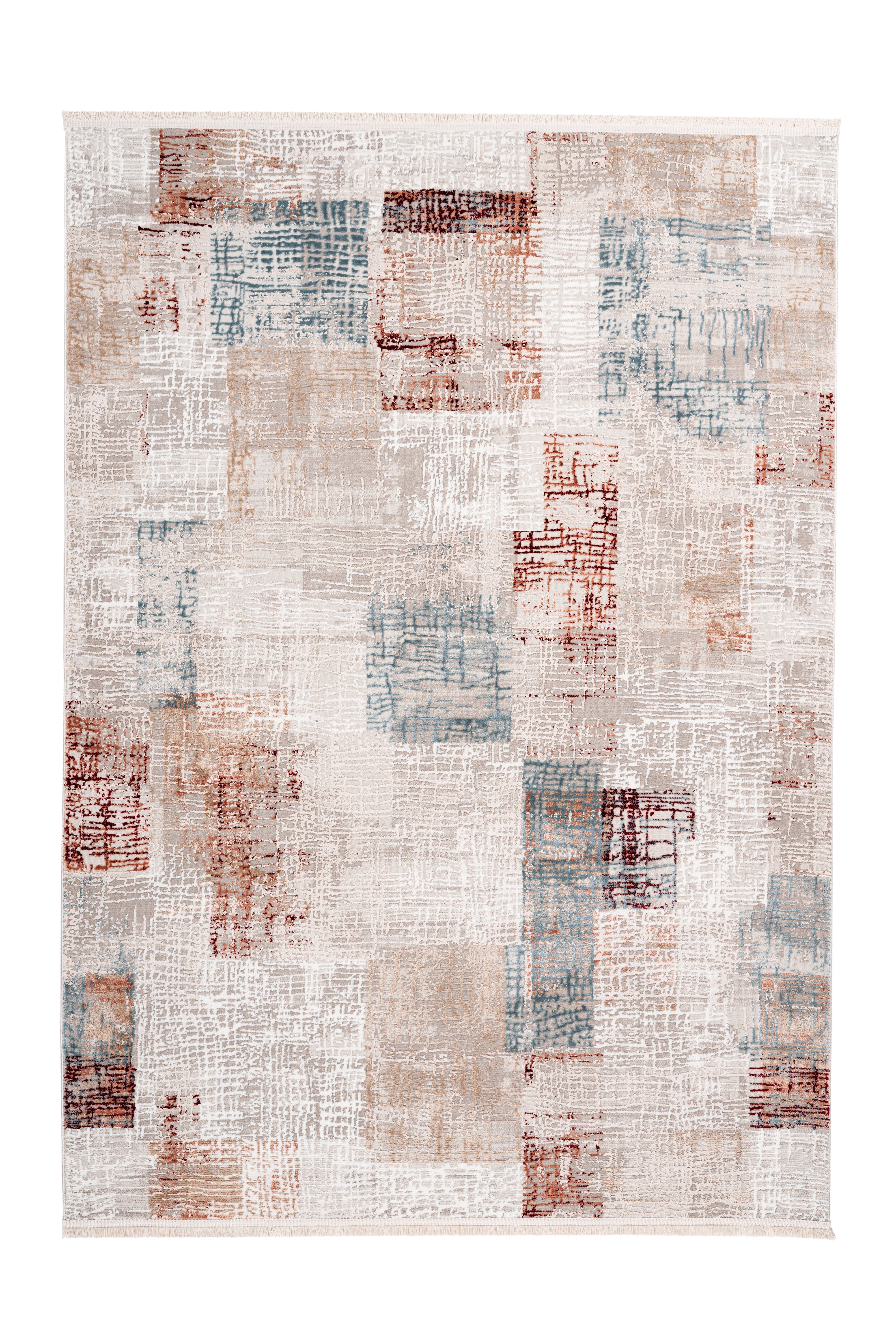 me gusta Vloerkleed Akropolis 425 vlakke tapijt met katoen achterkant, aantrekkelijke vintage-look moderne vloerkleden maat 160 cm x 230 cm x 12 mm