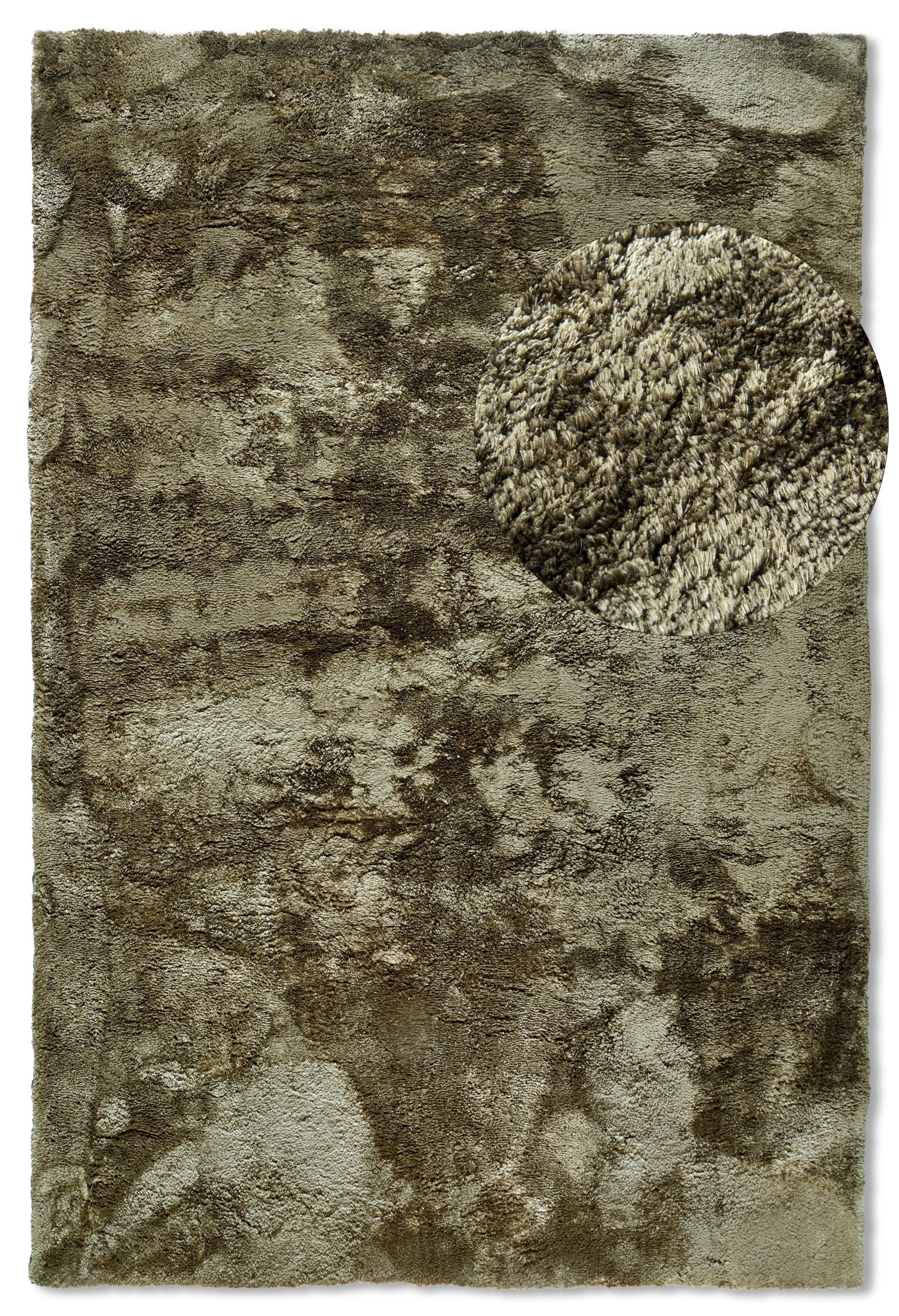 ELLE DECORATION Hoogpolig vloerkleed Calida Lange pool, shaggy, effen, pluizig, zacht, glanzend, modern, effen