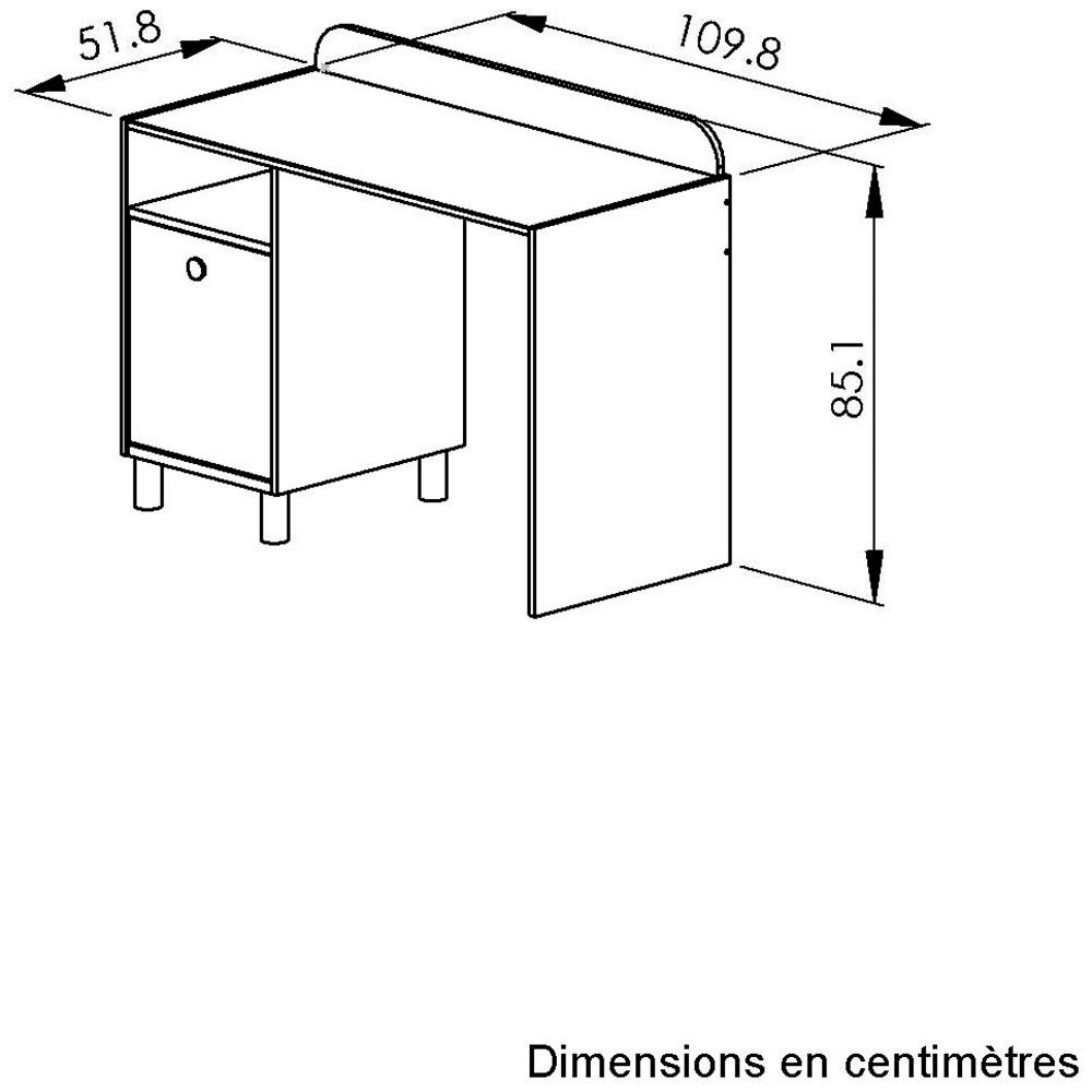 Gami Tienerkamerset Romy Elegant design voor een zachte en vrouwelijke sfeer. (5-delig)