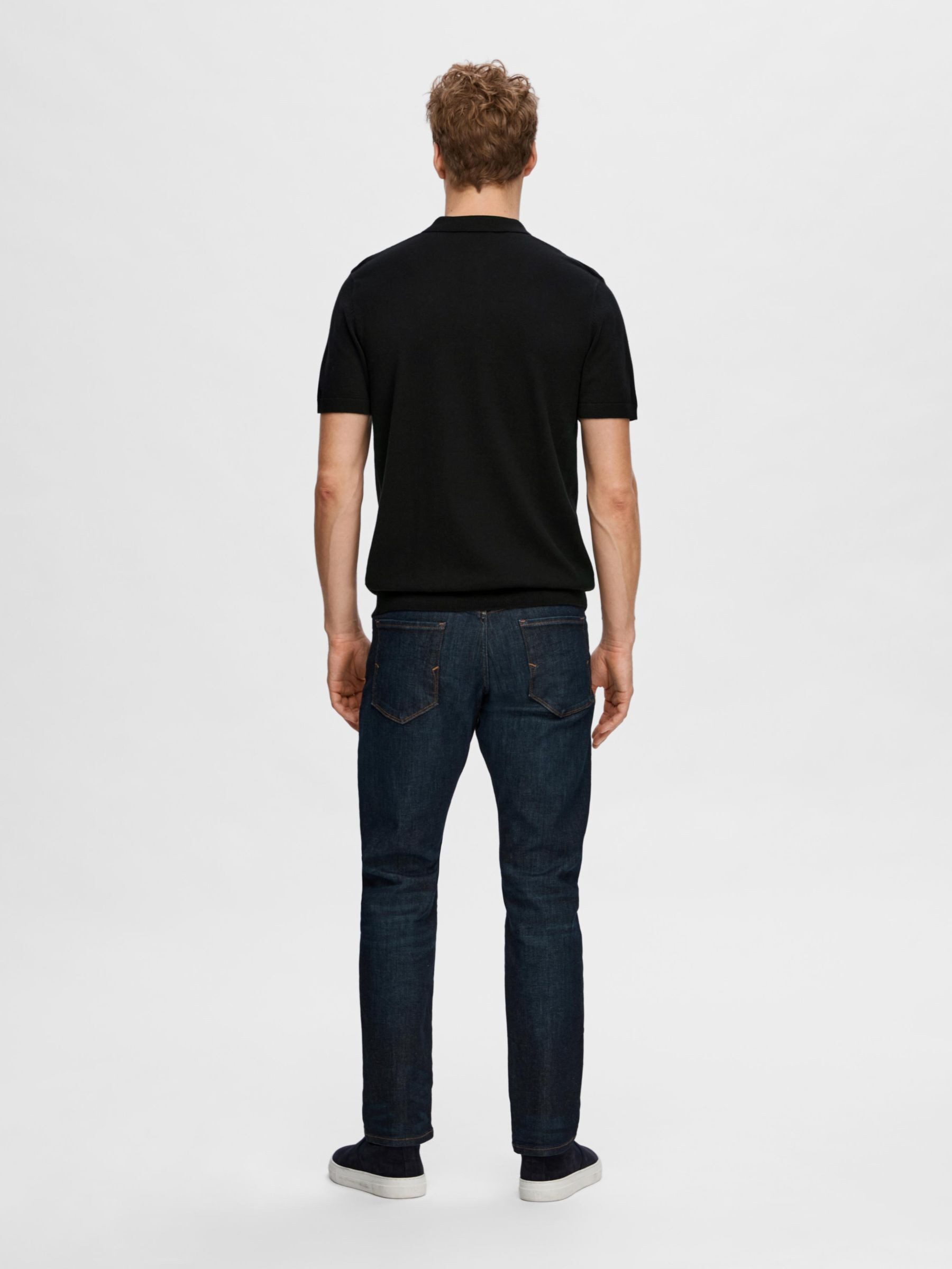 SELECTED HOMME Poloshirt SLHBERG SS KNIT POLO NOOS