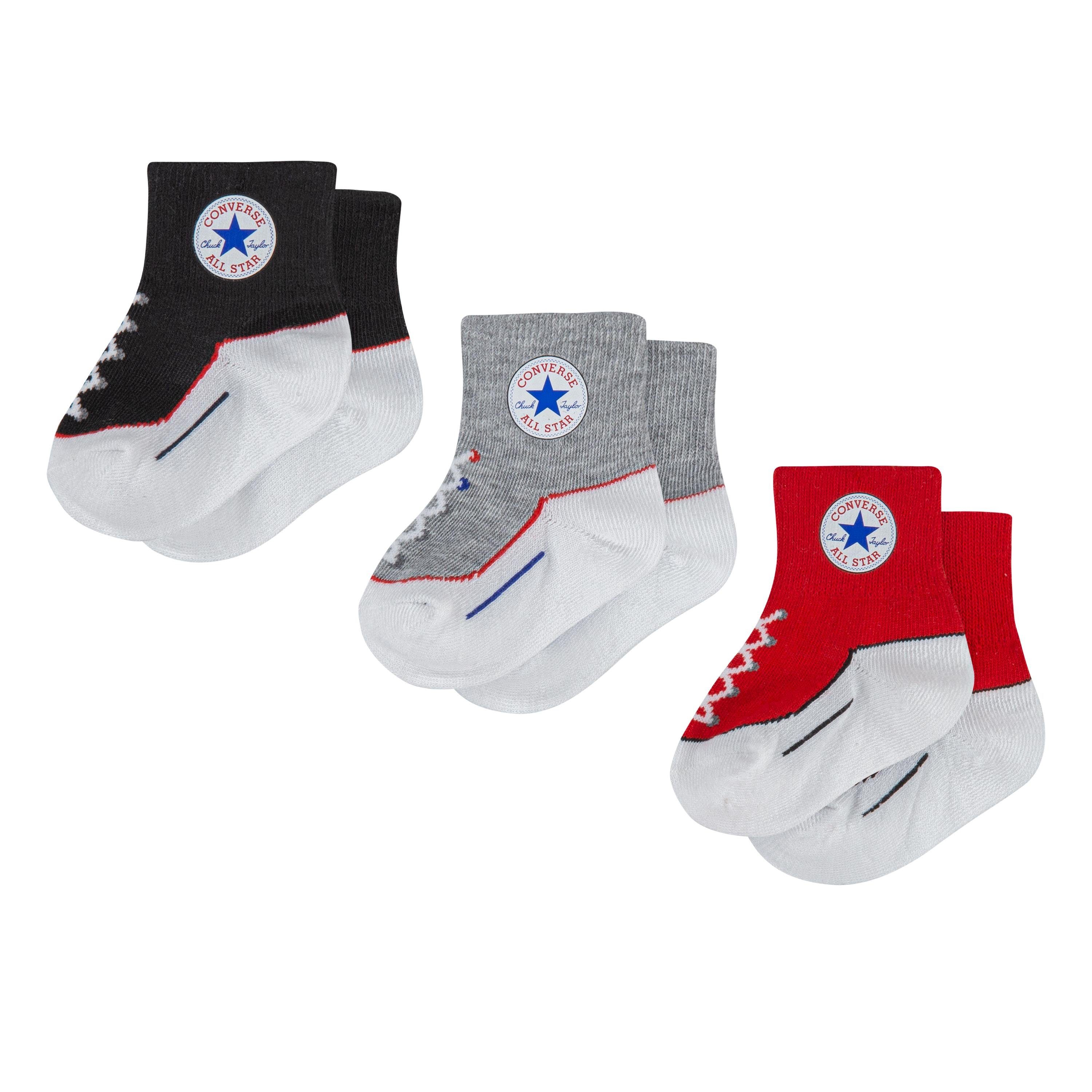 Converse Sportsokken CHUCK INFANT TODDLER QUARTER 3PK (3 paar)