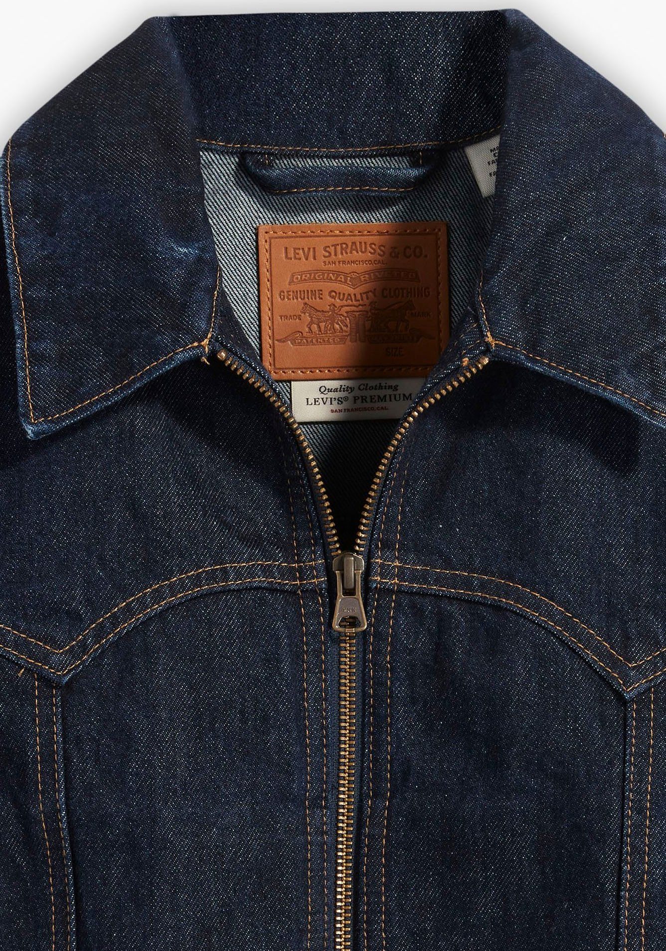 Levi's® Jeansjack ZIP SLIM TRUCKER DARK