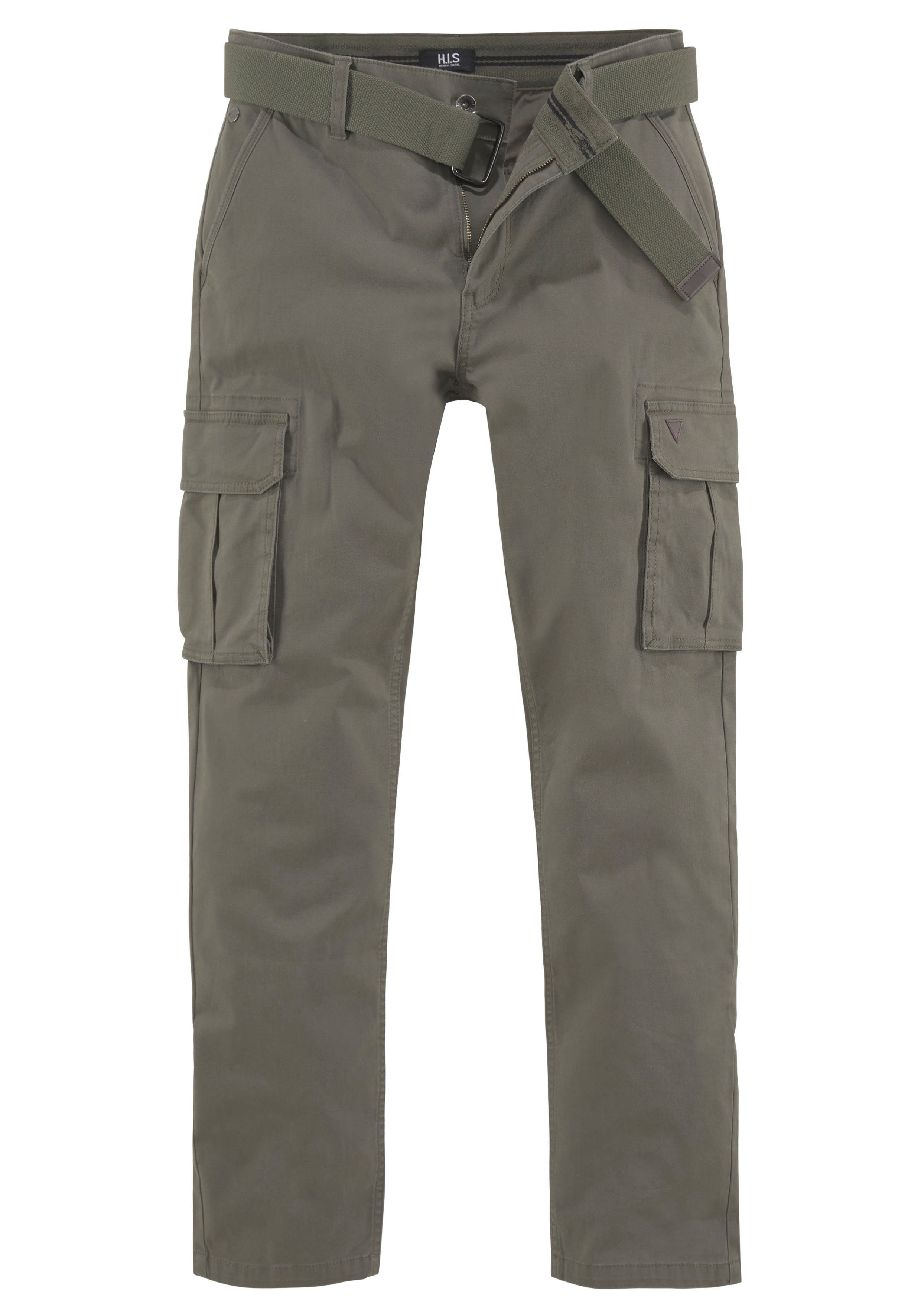 H.I.S Cargobroek (set, 2-delig, Met een afneembare riem)