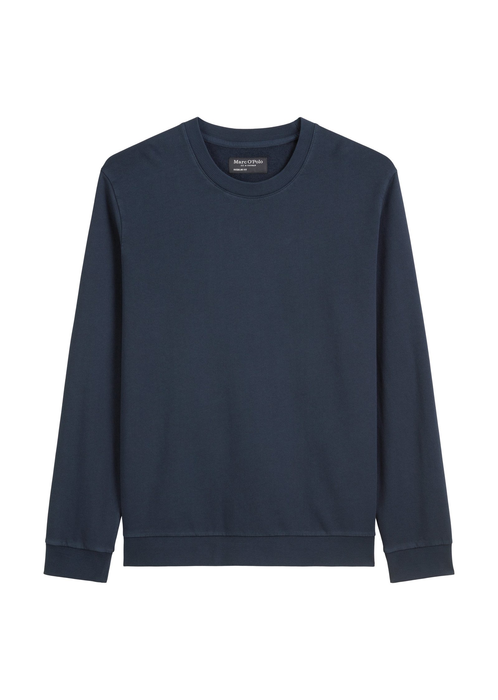 Marc O'Polo Sweatshirt Basic, met ribboorden, regular, lichte zomer-sweatstof