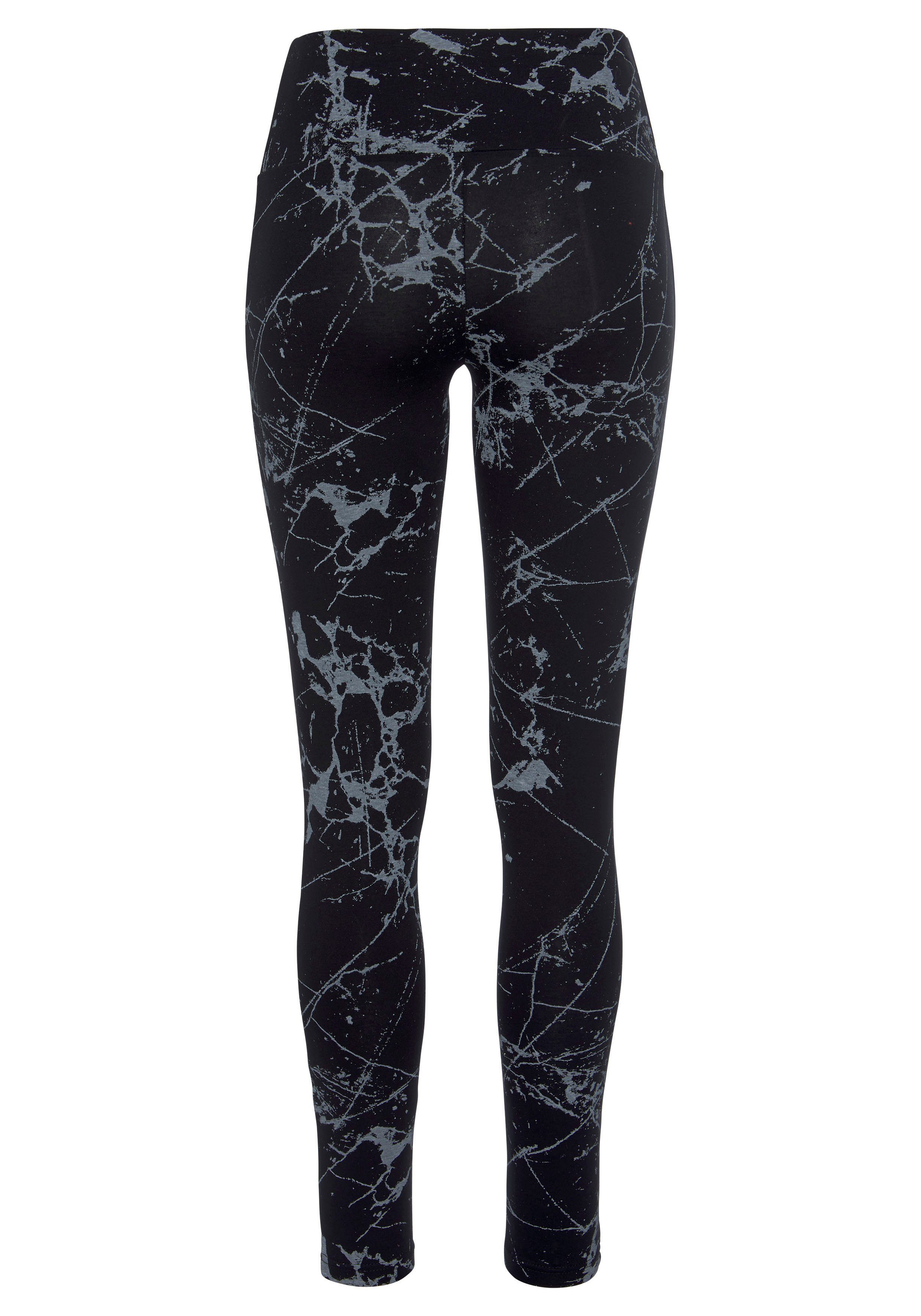 H.I.S Legging in bedrukt en effen, loungewear (Set van 2)