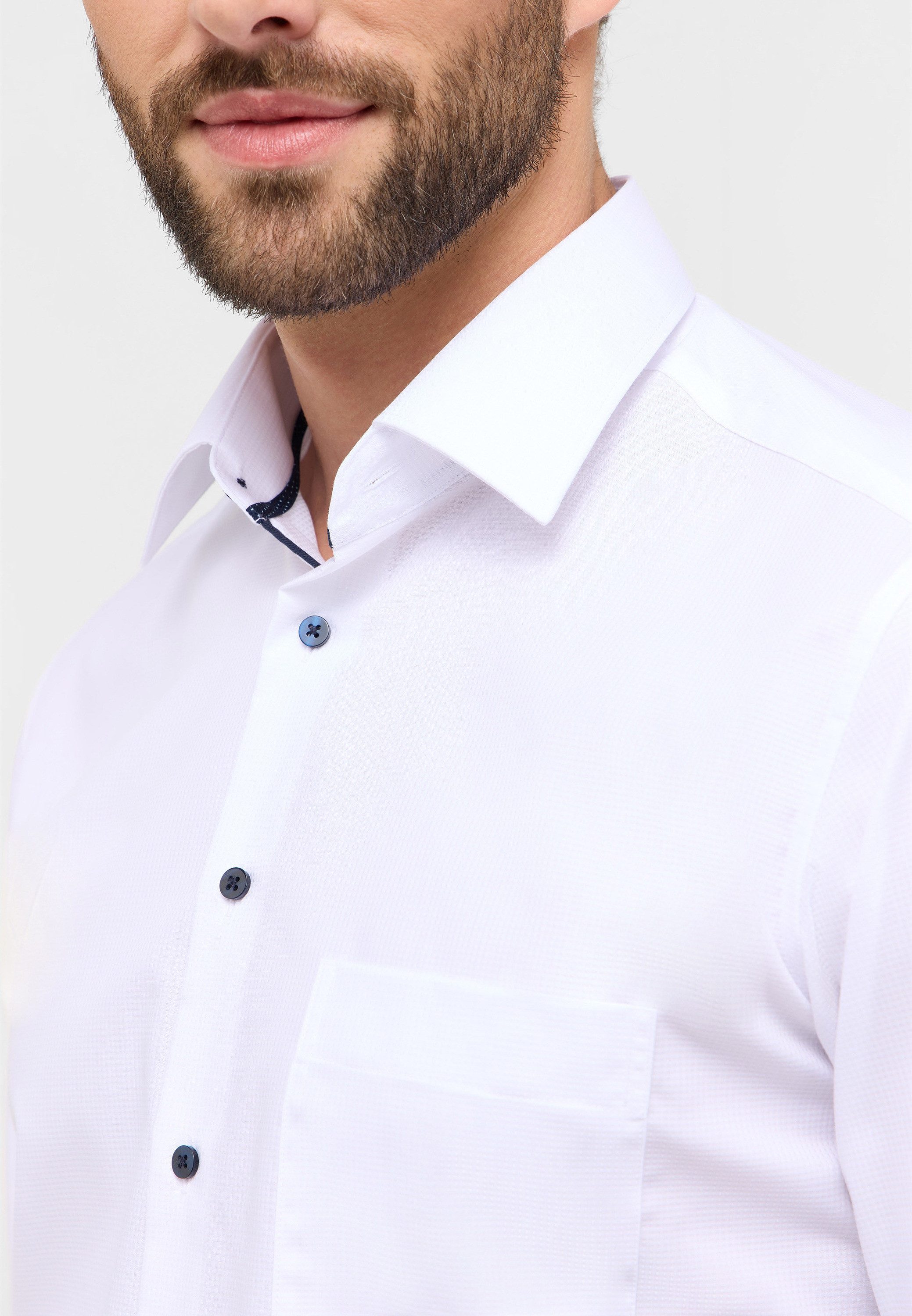 Eterna Overhemd met lange mouwen MODERN FIT NON IRON (strijkvrij)