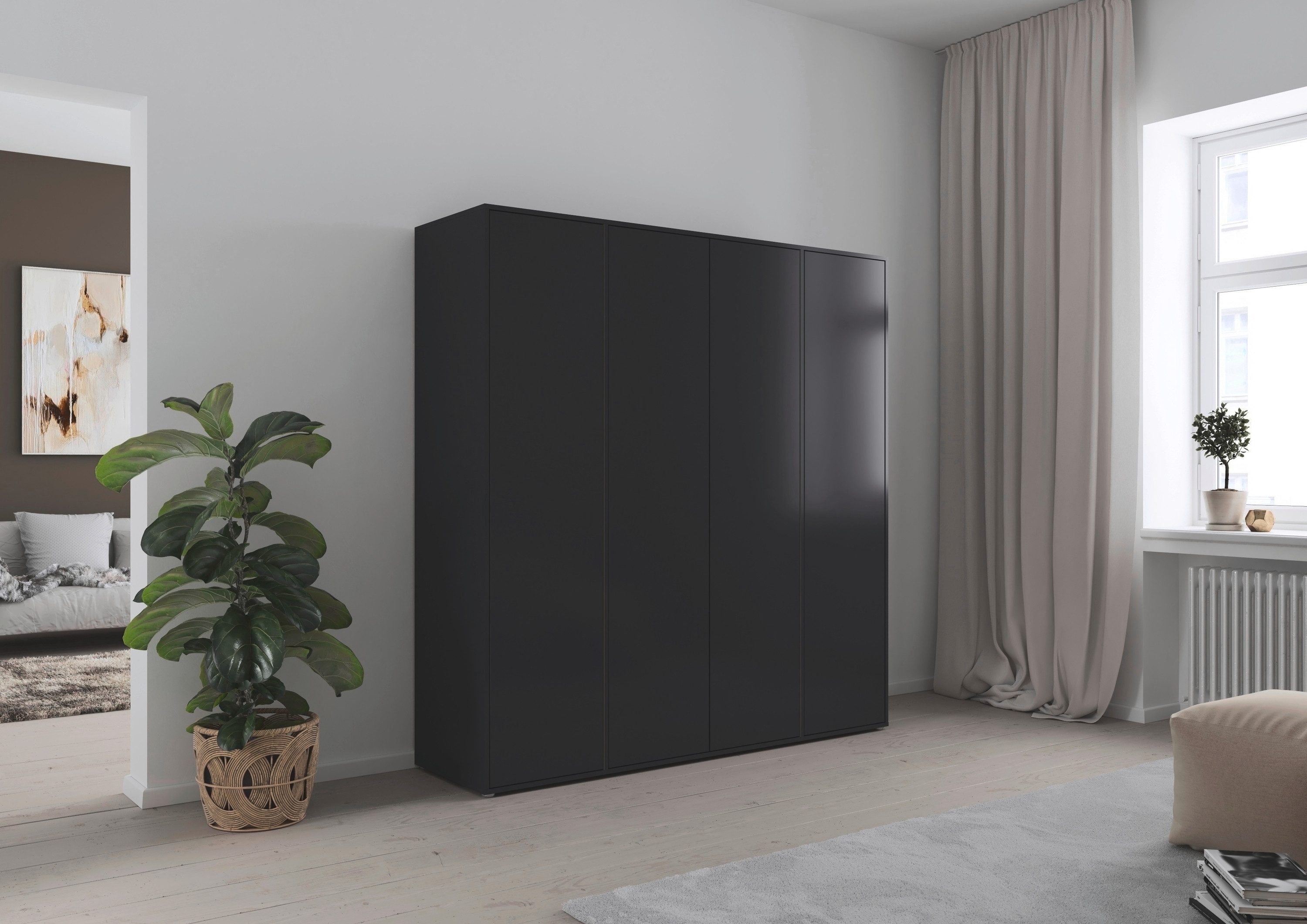 rauch Draaideurkast Kledingkast Kast Garderobe Wasmand NABILA veel Opbergruimte in 2 breedtes met push-to-open functie bestseller made in germany