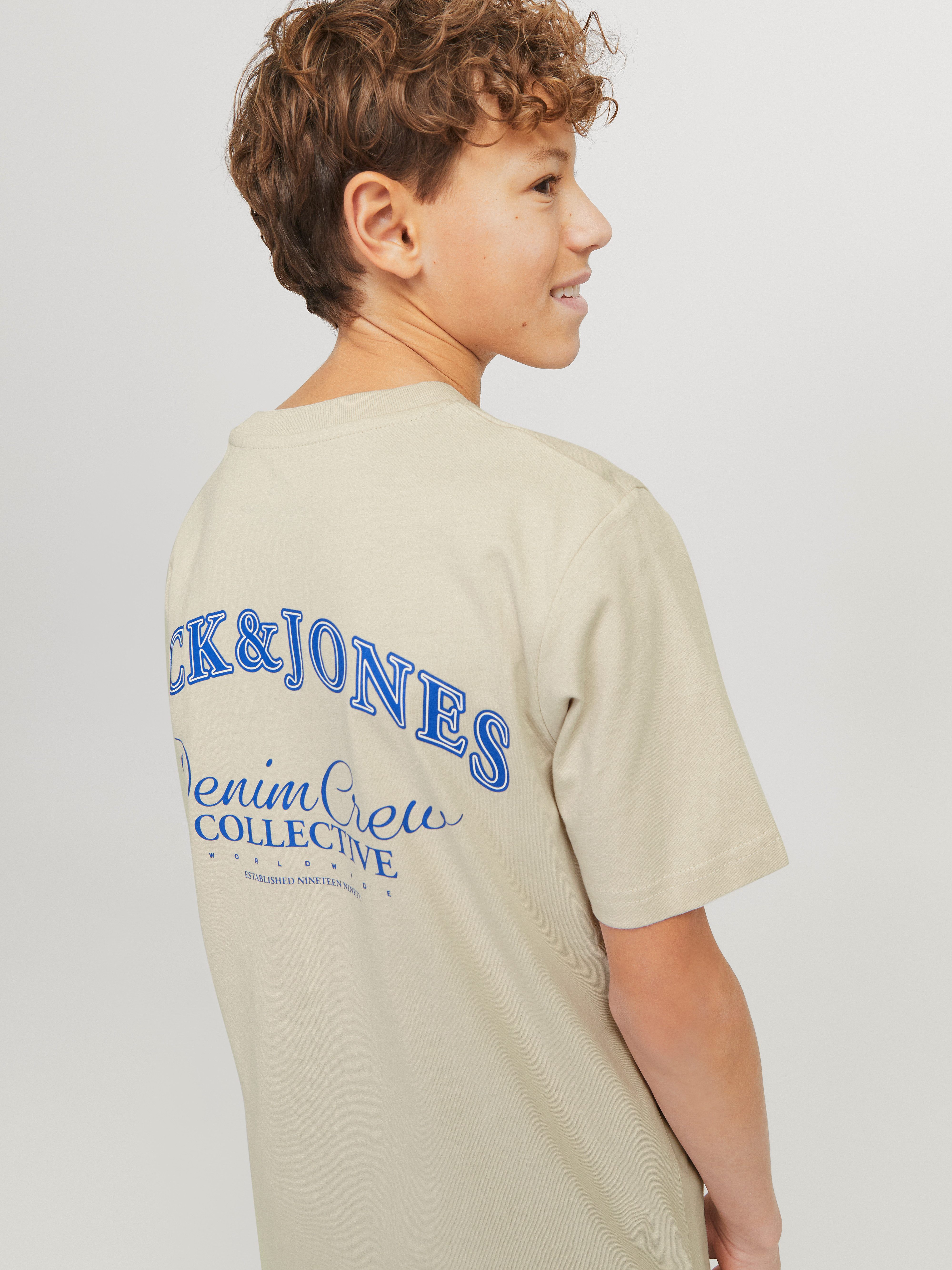 Jack & Jones Junior T-shirt JJEBRANDES BACKP RELAXED TEE SS SN JNR