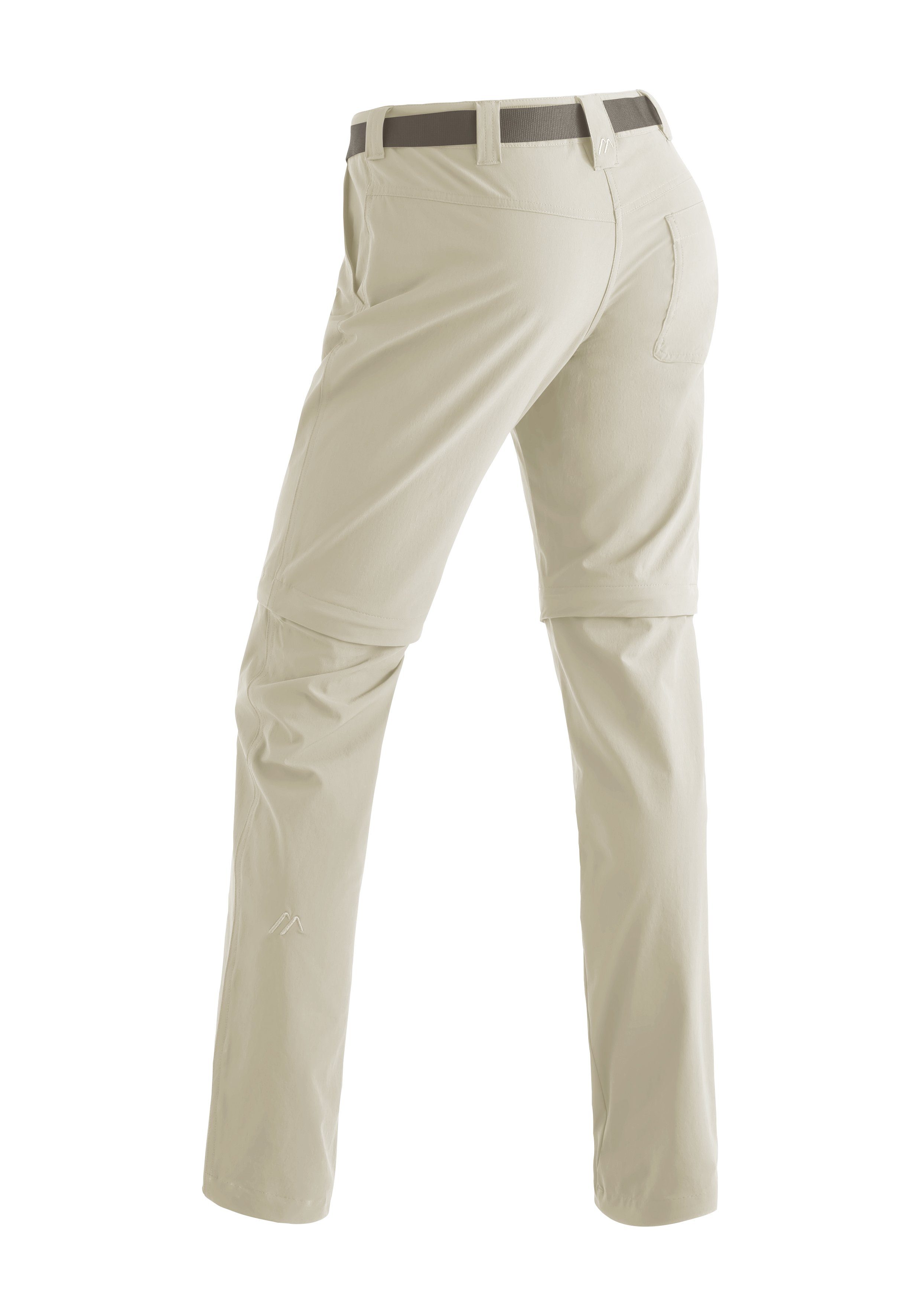 Maier Sports Functionele broek Inara slim zip Dames wandelbroek, zipp-off outdoorbroek, 4 zakken, slim fit