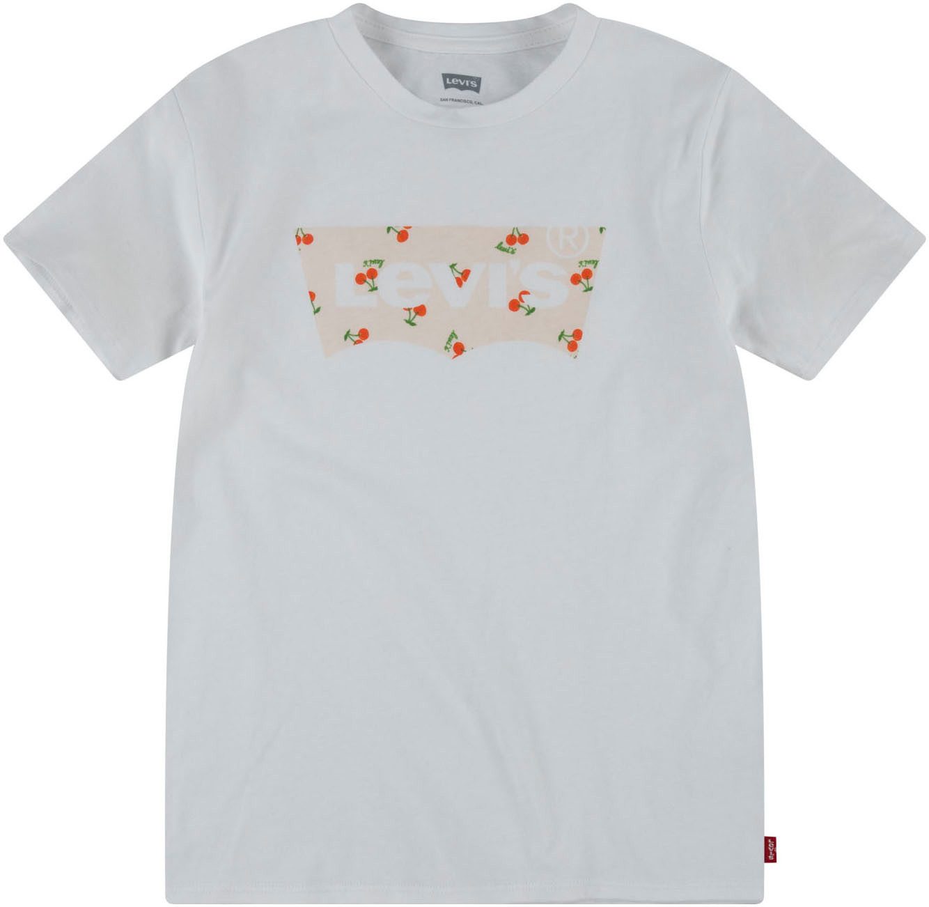 Levi's Kidswear T-shirt met kersenprint, voor meisjes