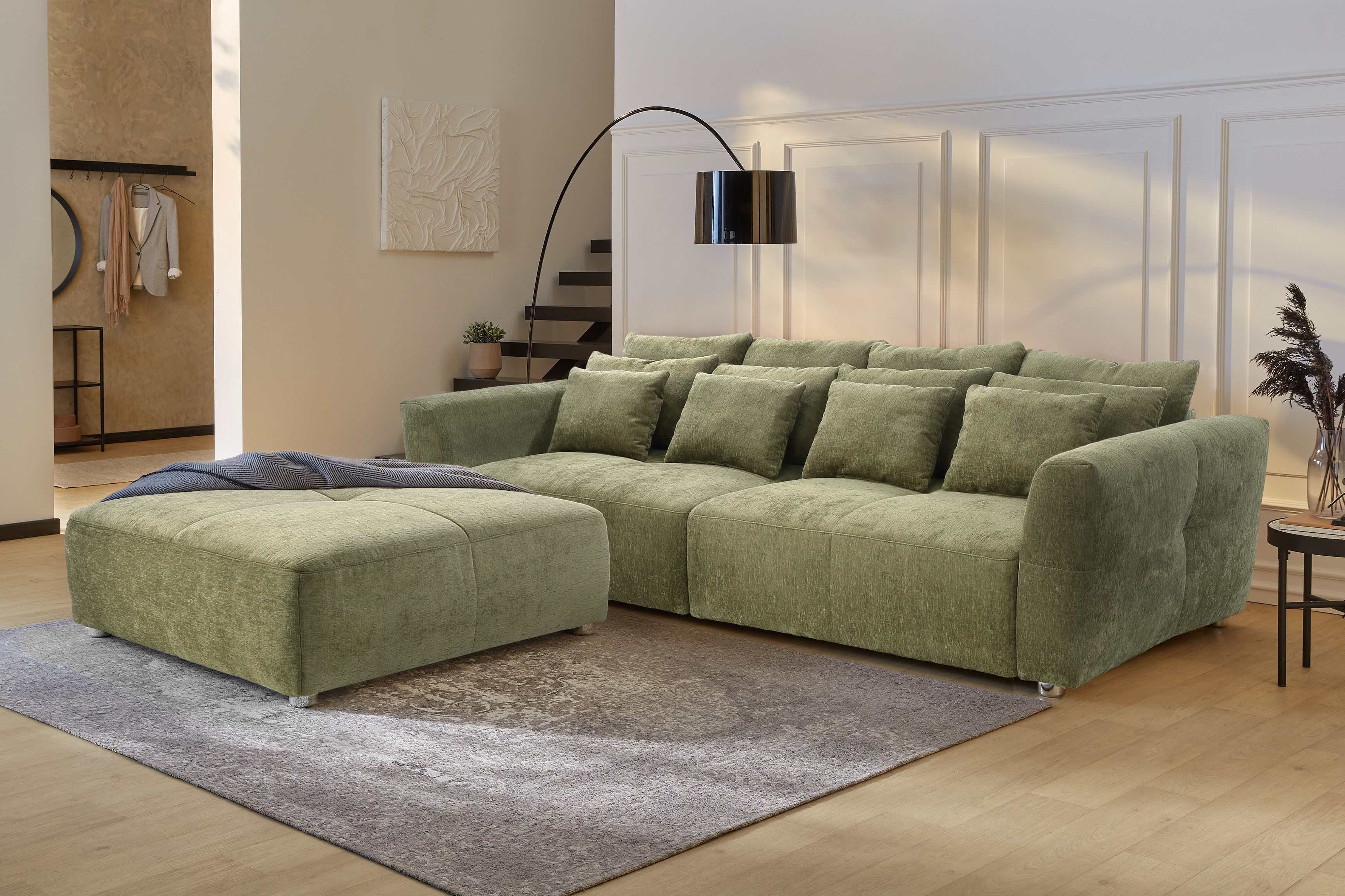 Jockenhöfer Gruppe Hocker Gulliver met binnenveringsinterieur voor heerlijk zacht, prettig zitcomfort