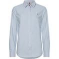 tommy hilfiger blouse met lange mouwen oxford regular shirt ls met tommy hilfiger-merklabel blauw