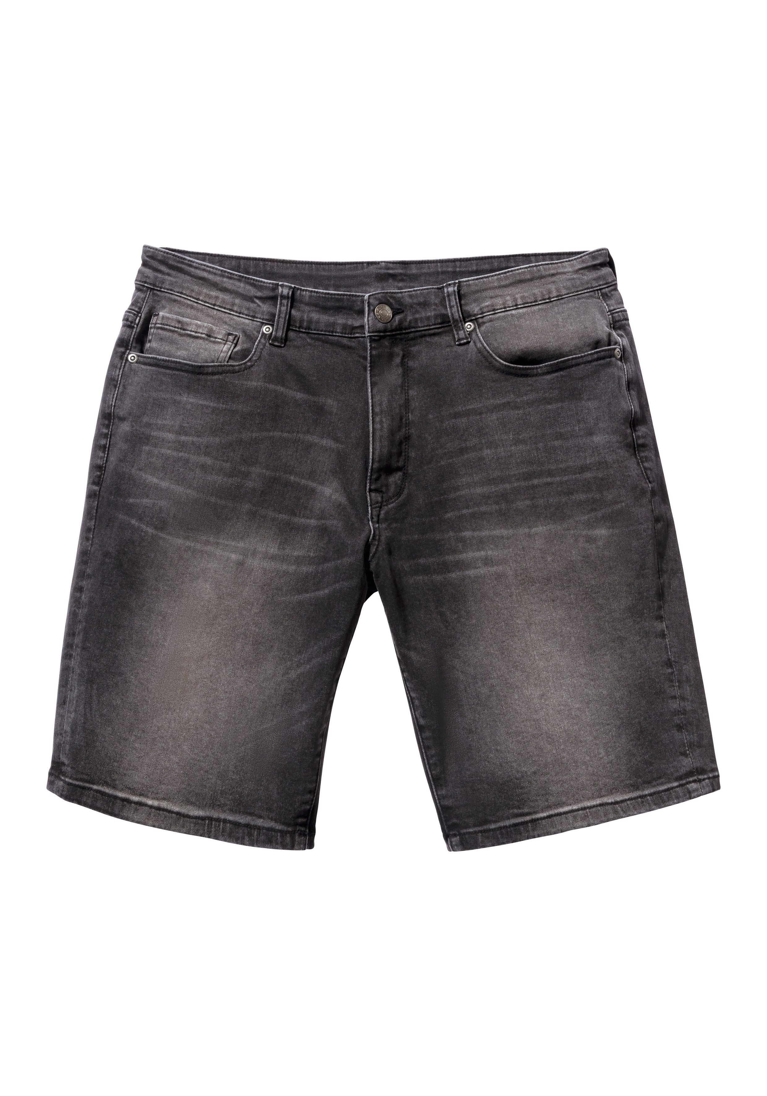 John Devin Jeansshort 5-pocketshort in elastische denimkwaliteit