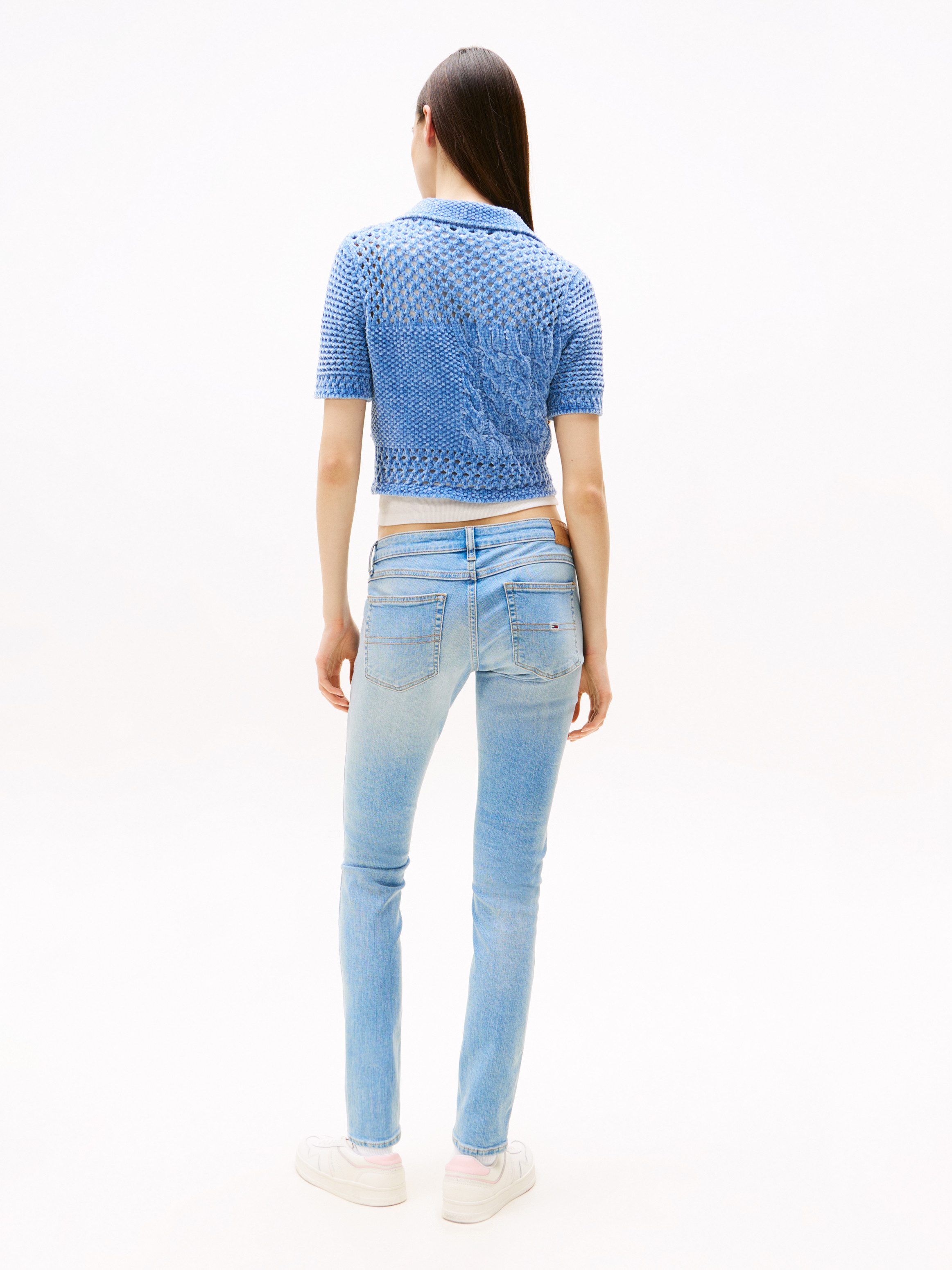TOMMY JEANS Skinny fit jeans Sophie Low Waist Skinny met logo-badge, in enkel-lengte