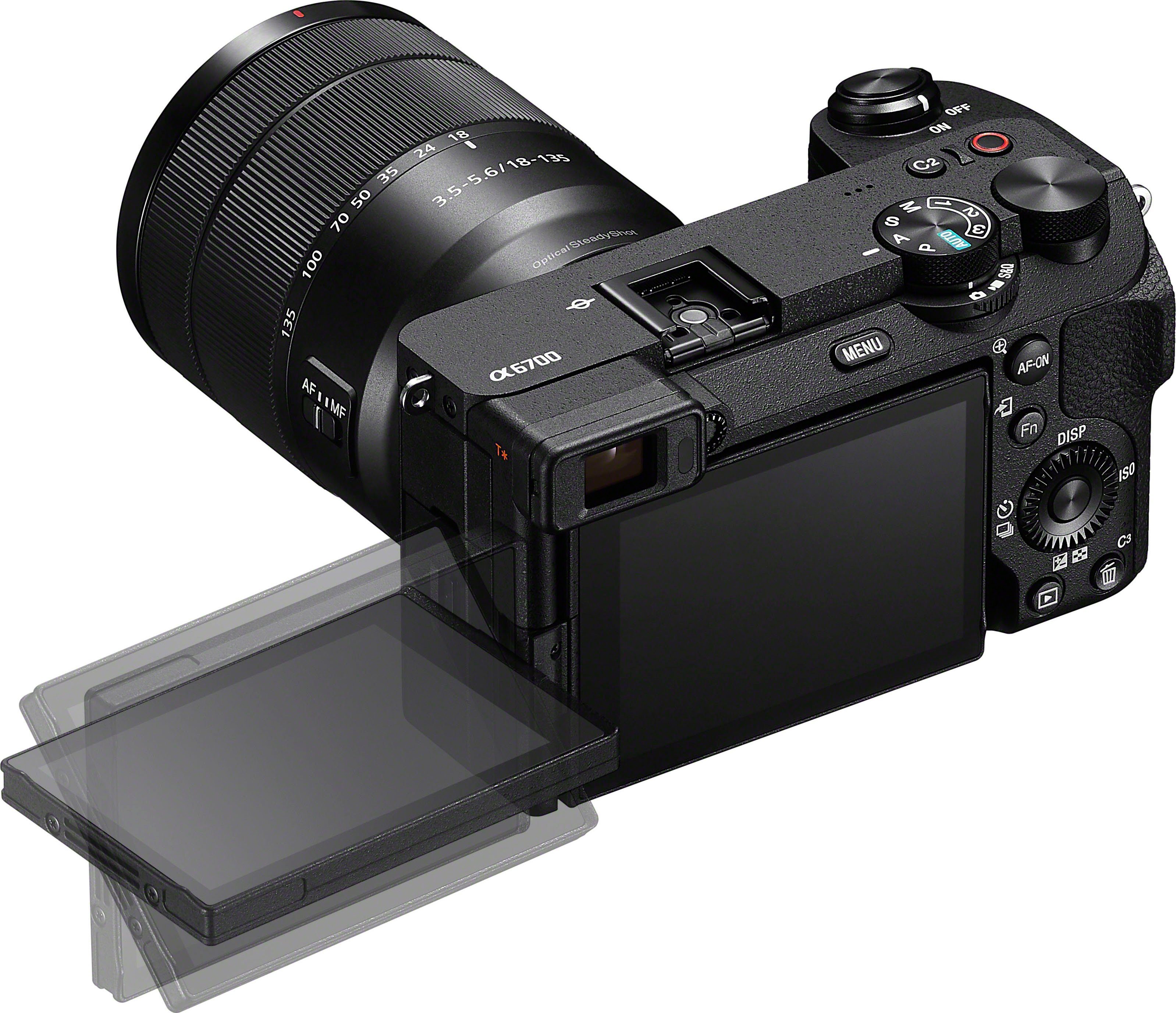Sony Systeemcamera Alpha ILCE-6700 + 18–135 mm objectief (set)