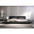 salesfever bekleed ledikant design bed in een moderne look, lounge bed inclusief nachtkastje zwart