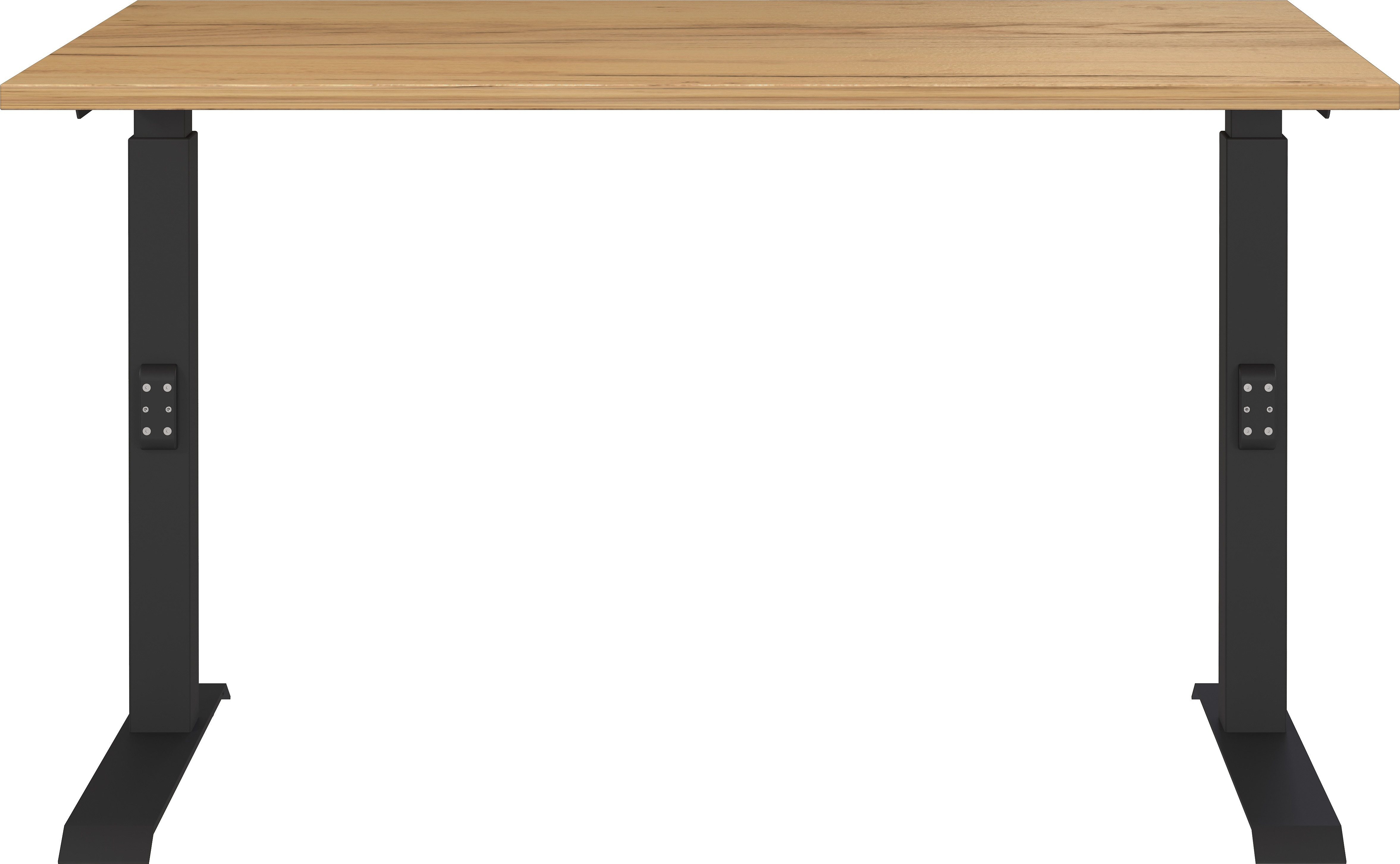 GERMANIA Bureau Downey hoogte verstelbaar van 68-91 cm, beschikbaar in verschillende breedtes bureaus maat 120 cm x 68 cm x 80 cm beige