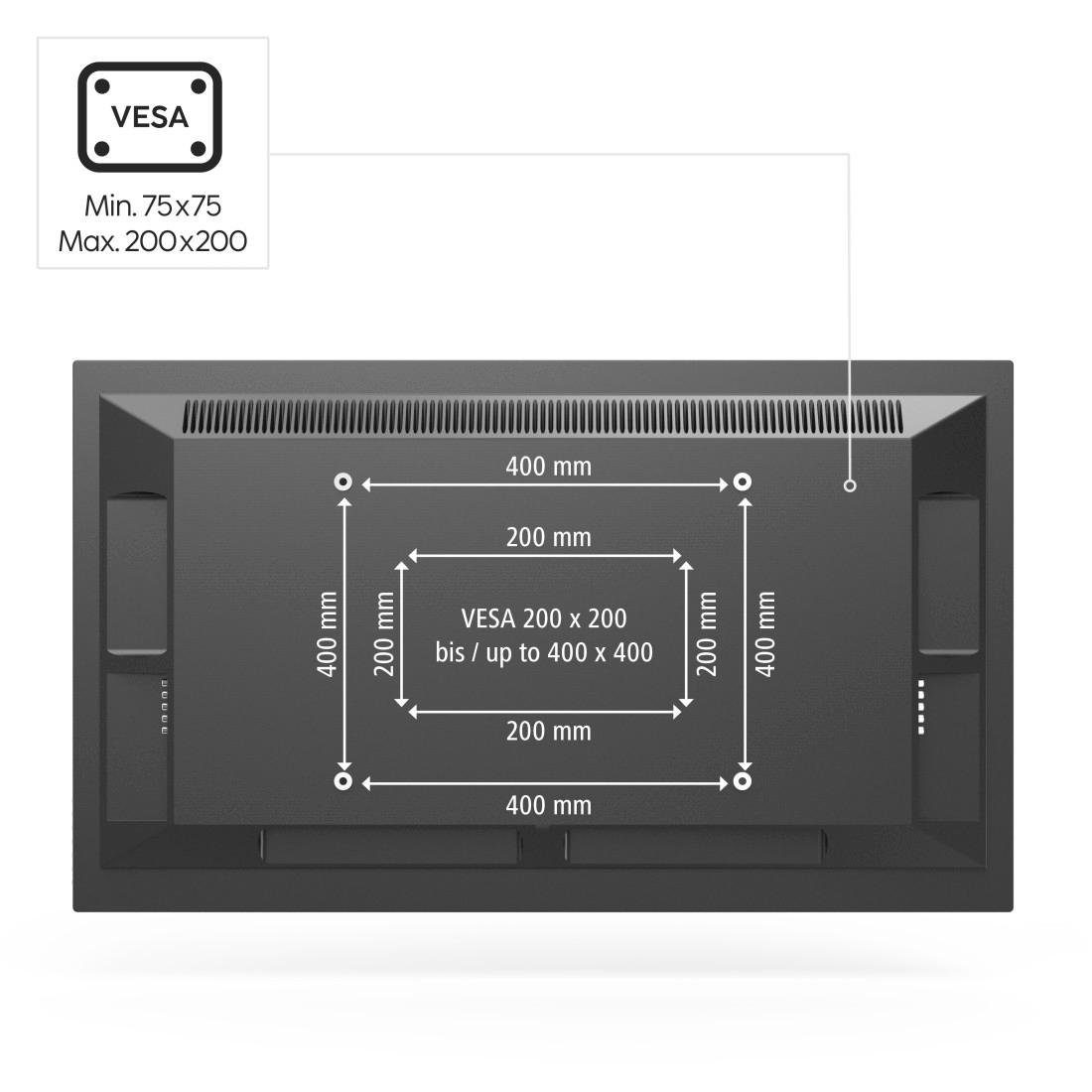 Hama Tv-plafondhouder Hama tv-plafondhouder, 117 cm (46"), zwart - vesa standaard: 100x100, 200x100, 200x200, 75x75