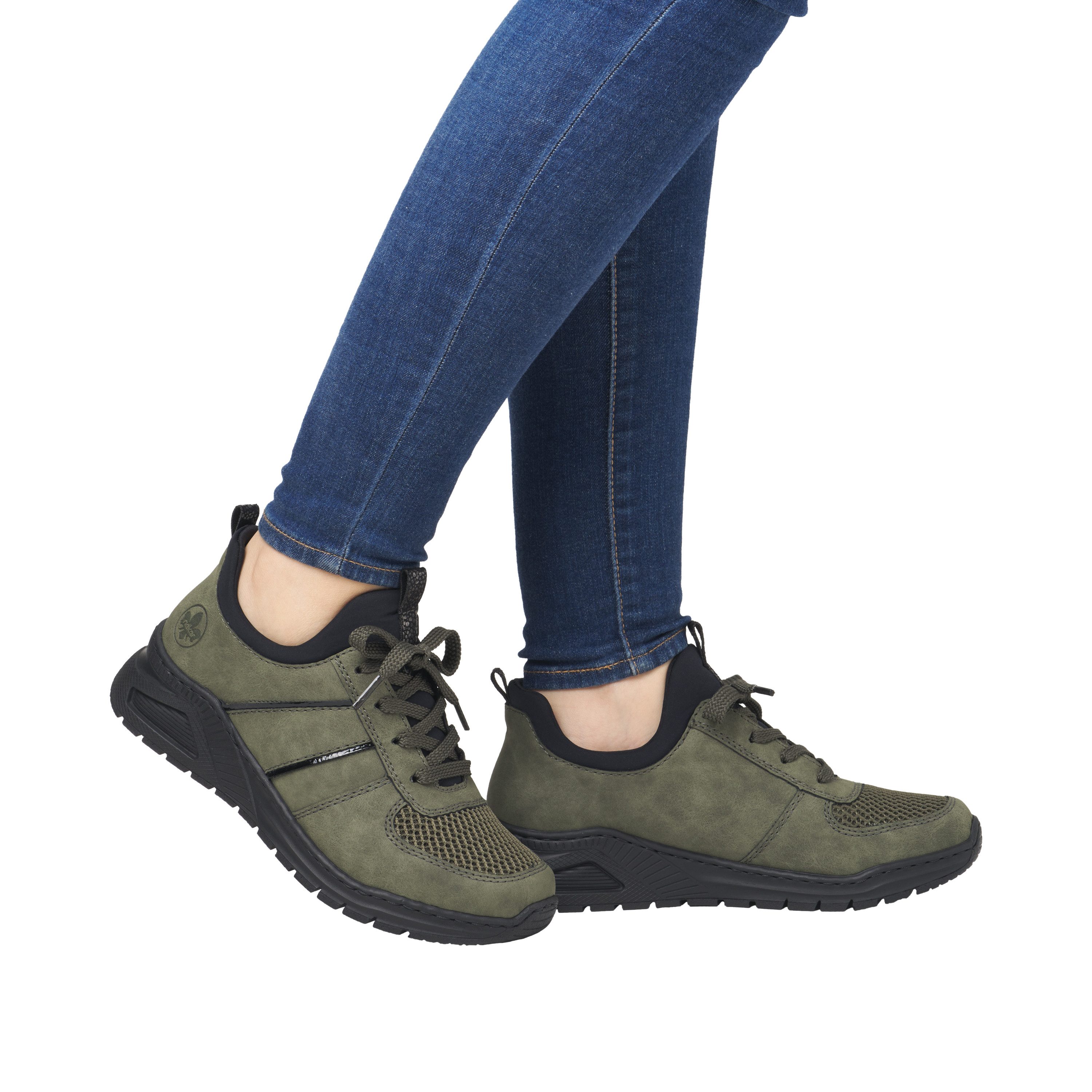 Rieker Slip-on sneakers Instapschoen, lage schoen, vrijetijdssneaker, zachte MemoSoft-binnenzool