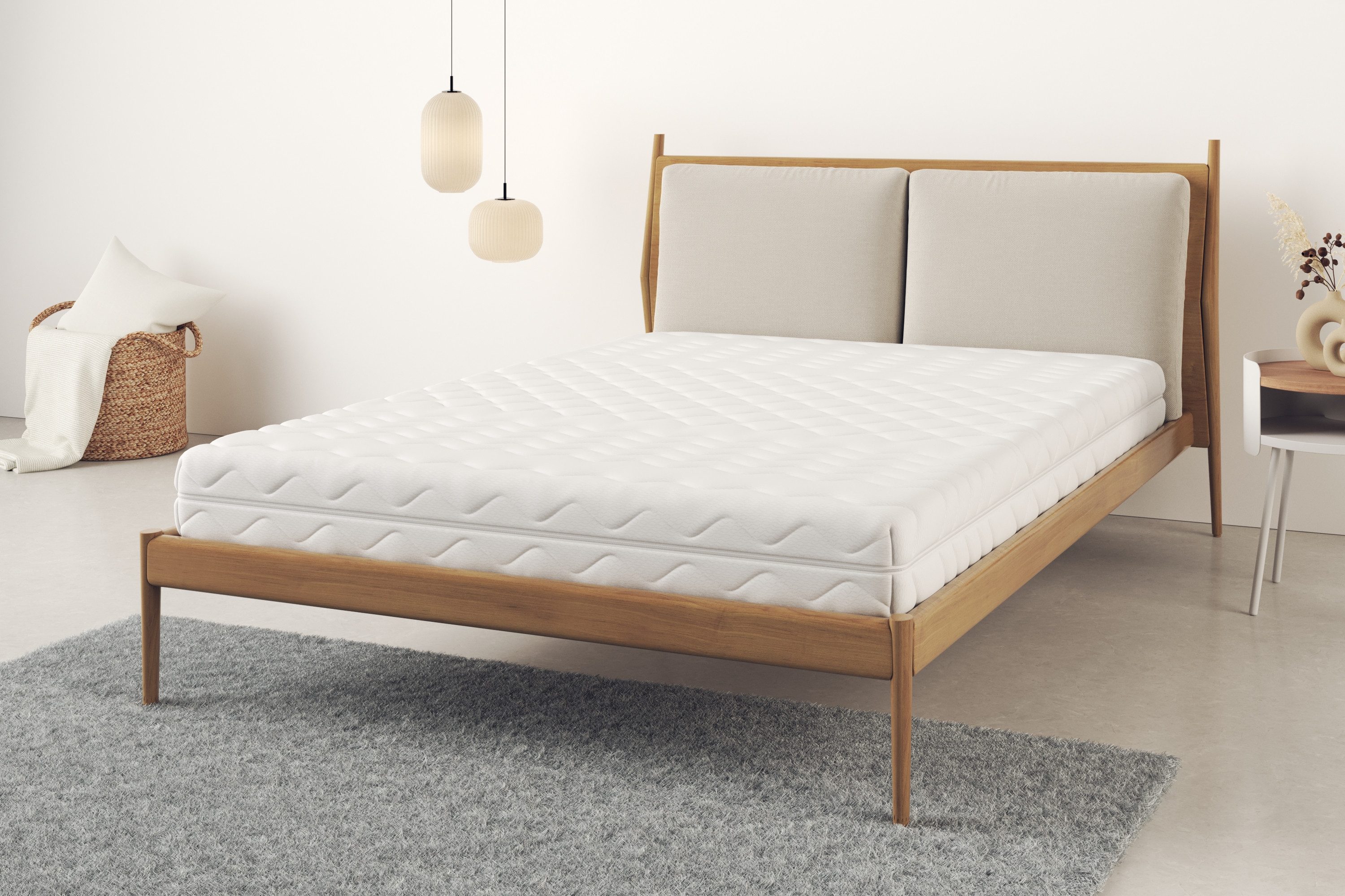 my home Comfortschuimmatras Matras Luxus20 in verschillende hardheden 7 zones, ergonomisch, ademend, 90x200 cm, 140x200 cm hoogte 20 cm