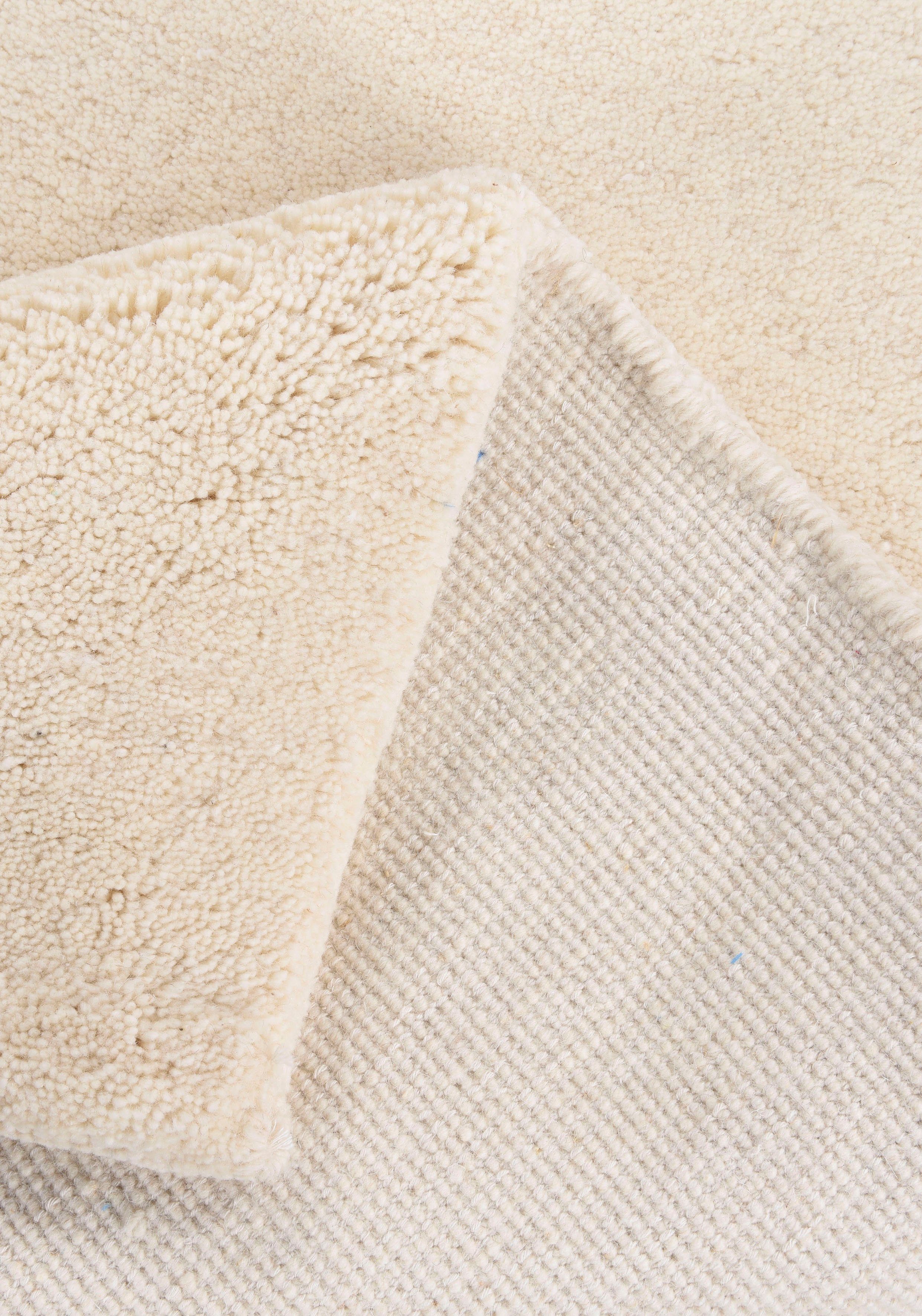 THEKO Set slaapkamerkleedjes Maloronga uni echt berbervloerkleed, zuivere wol, met de hand geknoopt