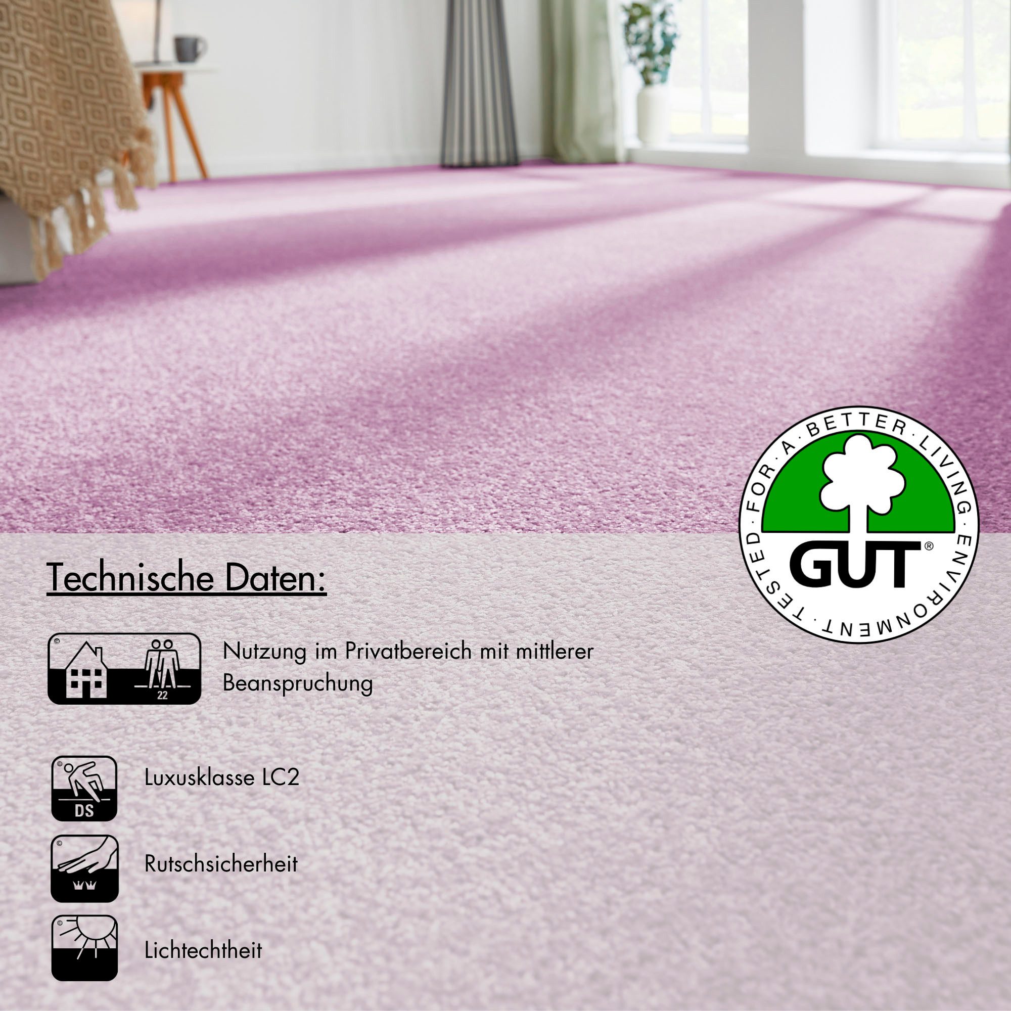 Andiamo Tapijt Kräuselvelours Ines, Made in Netherlands Effen kleuren, breedte 400 cm, slijtvast & onderhoudsvriendelijk