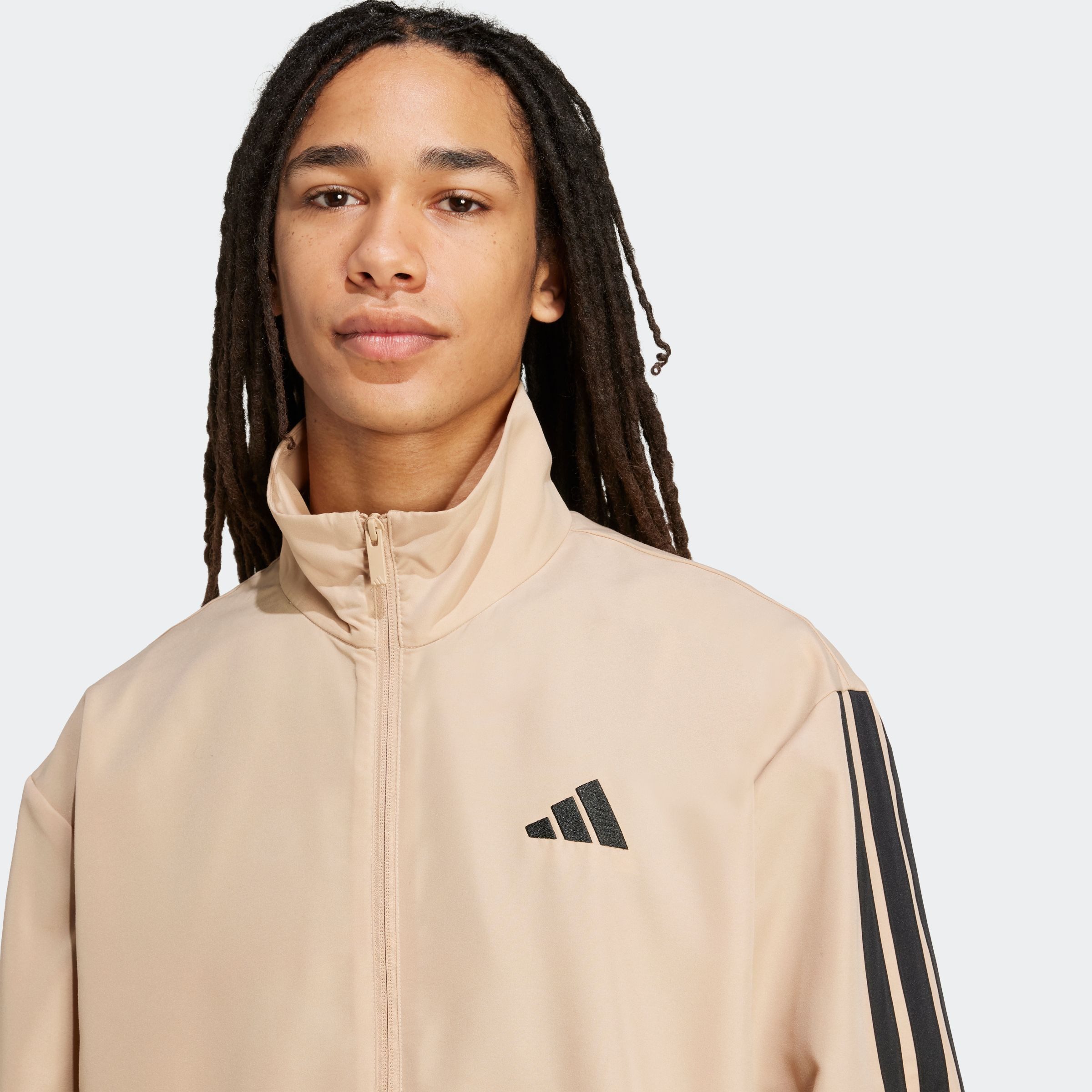 adidas Sportswear Trainingspak M 3S WV TT TS drie-strepen geweven trainingspak (2-delig)