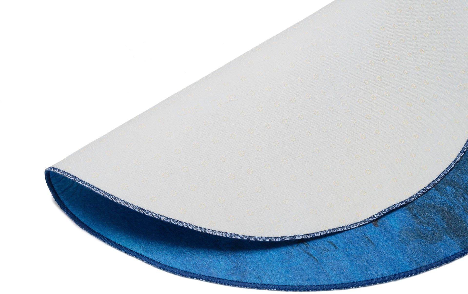TABALUGA Kindervloerkleed Draak Tabaluga donkerblauw gedessineerd, wasbaar, kinderkamer
