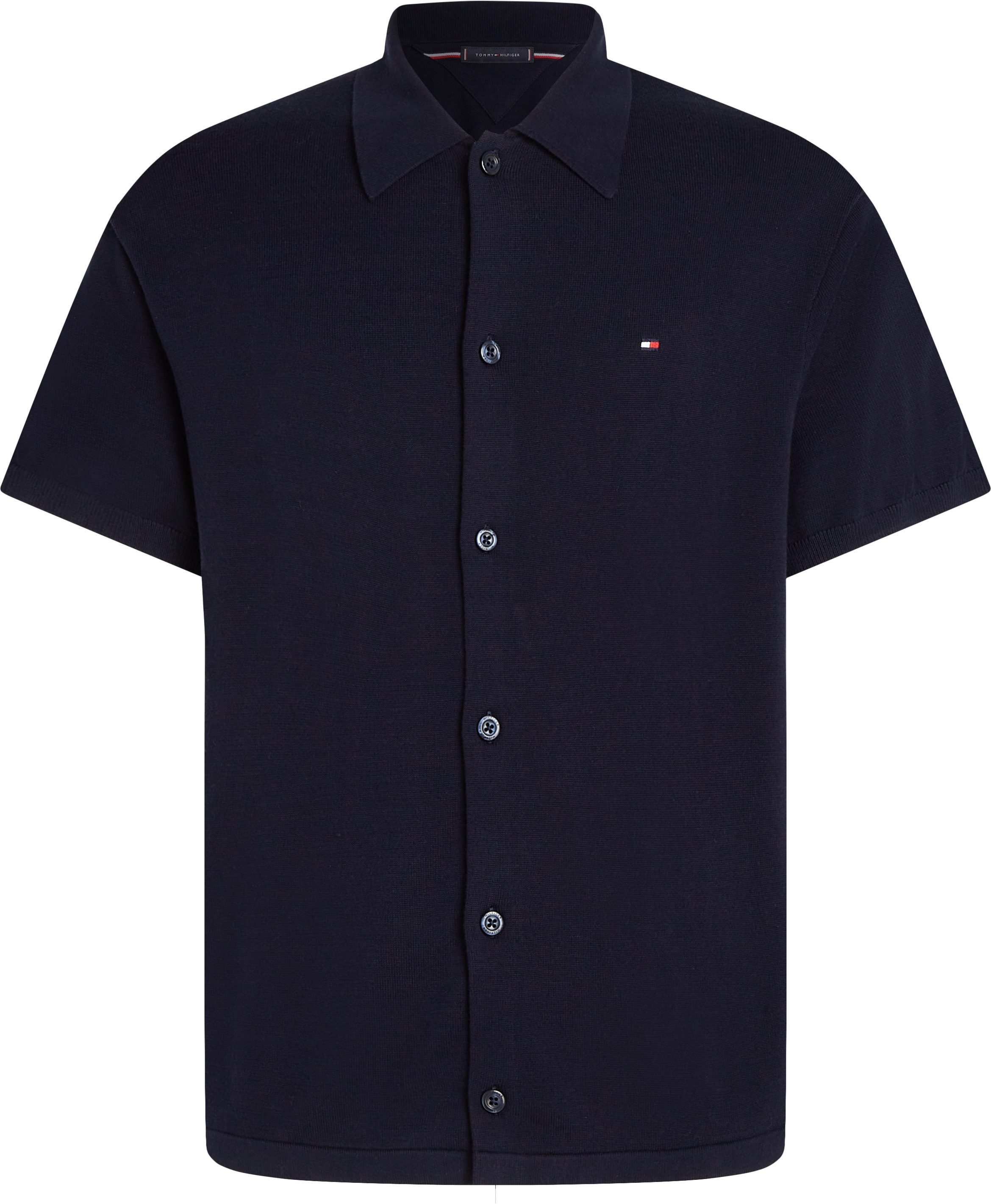 Tommy Hilfiger Overhemd met korte mouwen ESSENTIAL COTTON SS OVER SHIRT