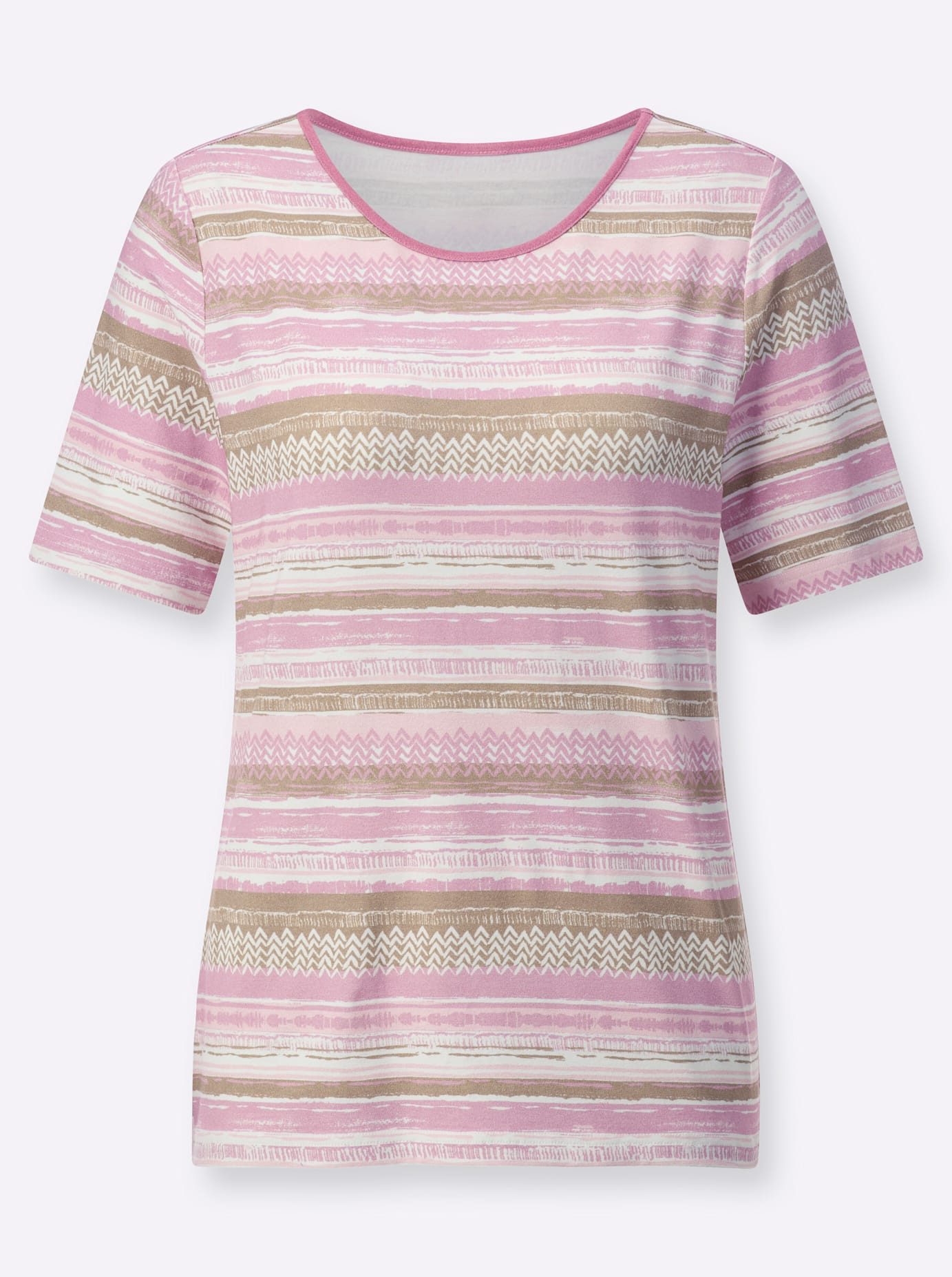 Casual Looks Shirt met korte mouwen Shirt met ronde hals (1-delig)