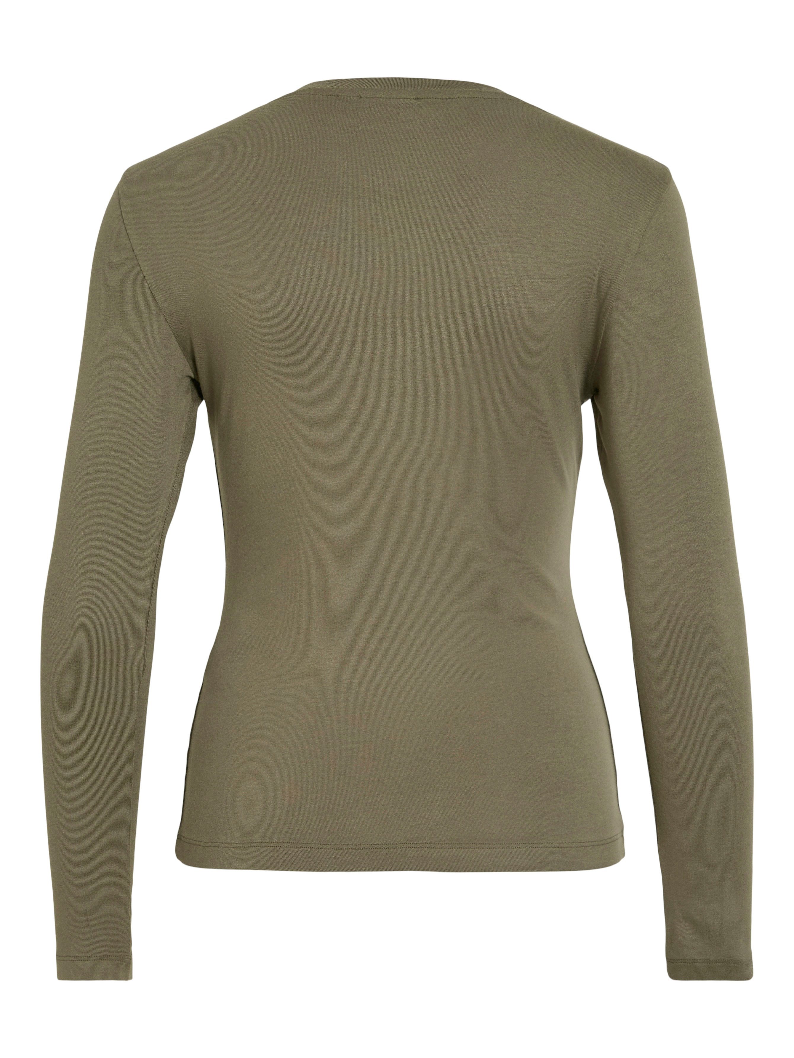 Vila Shirt met lange mouwen VIALEXIA O-NECK L S TOP NOOS