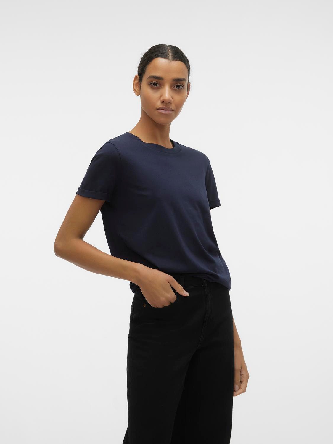 Vero Moda Shirt met korte mouwen VMPAULA S/S T-SHIRT NOOS
