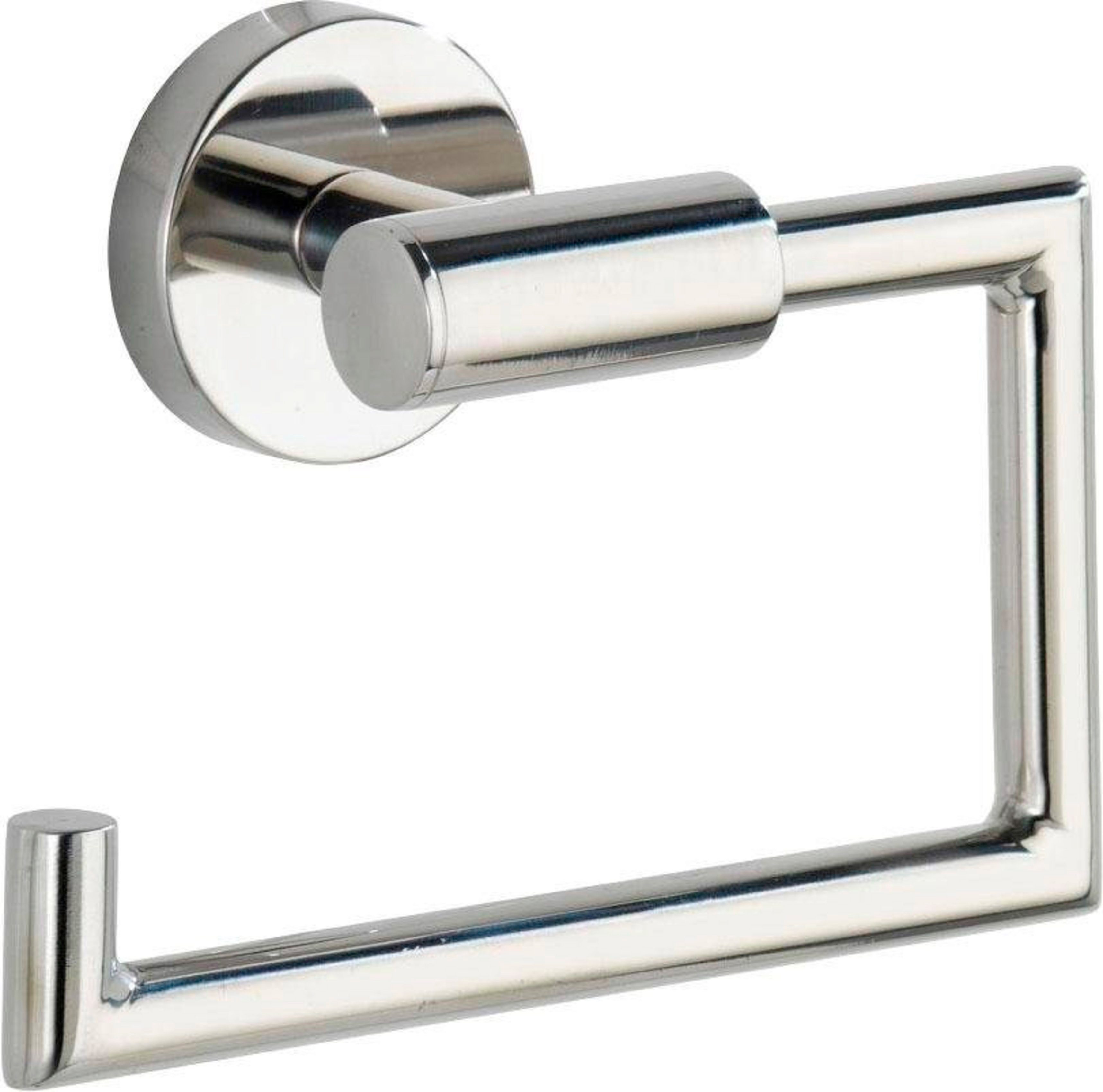 WENKO Toiletrolhouder Bosio zonder deksel wc-accessoires zilver(kleur)