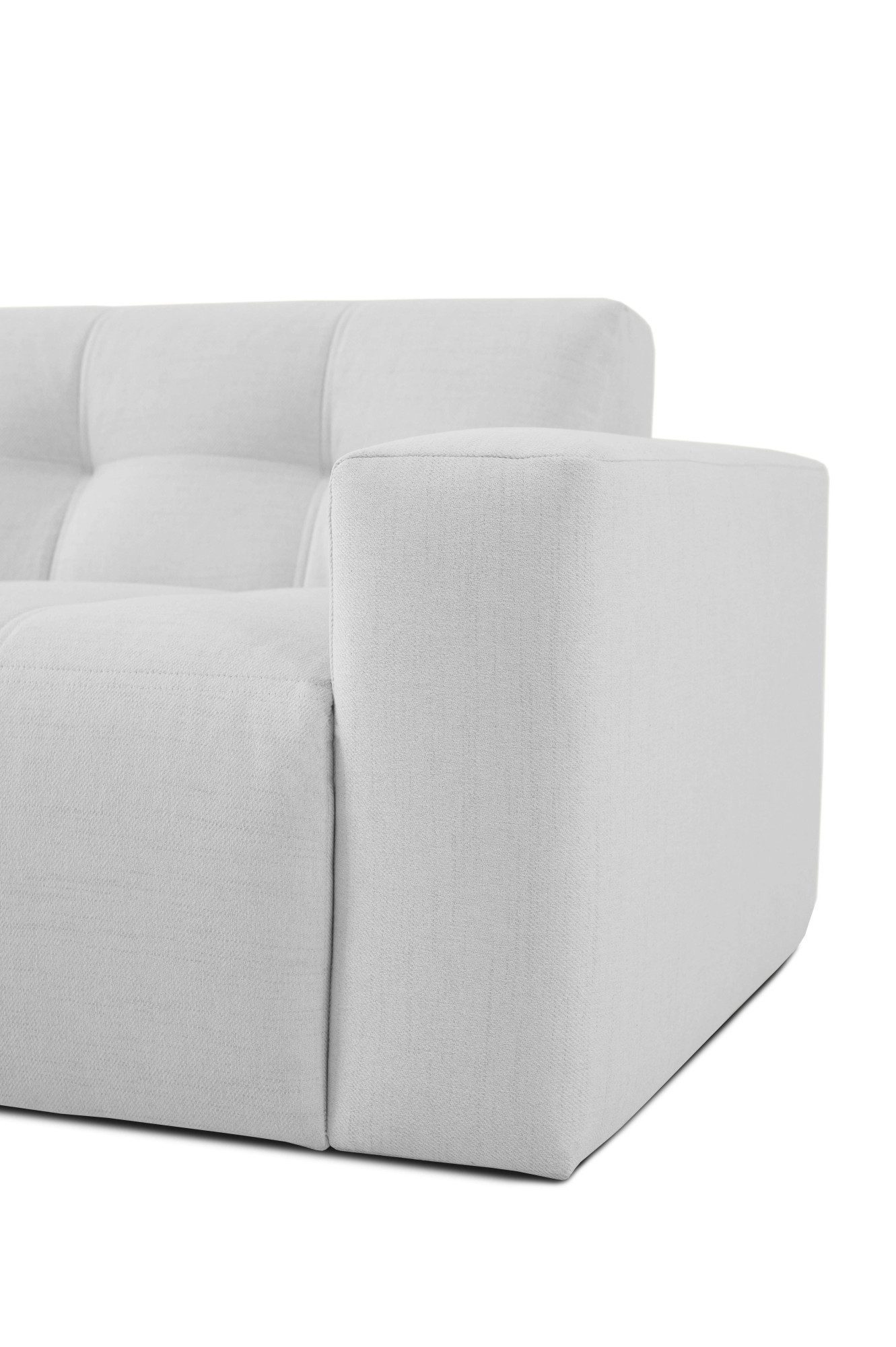 INOSIGN 3-zitsbank Tapley Breedte 220 cm, fijne structuur, met knoopstiksel, vloerhoog