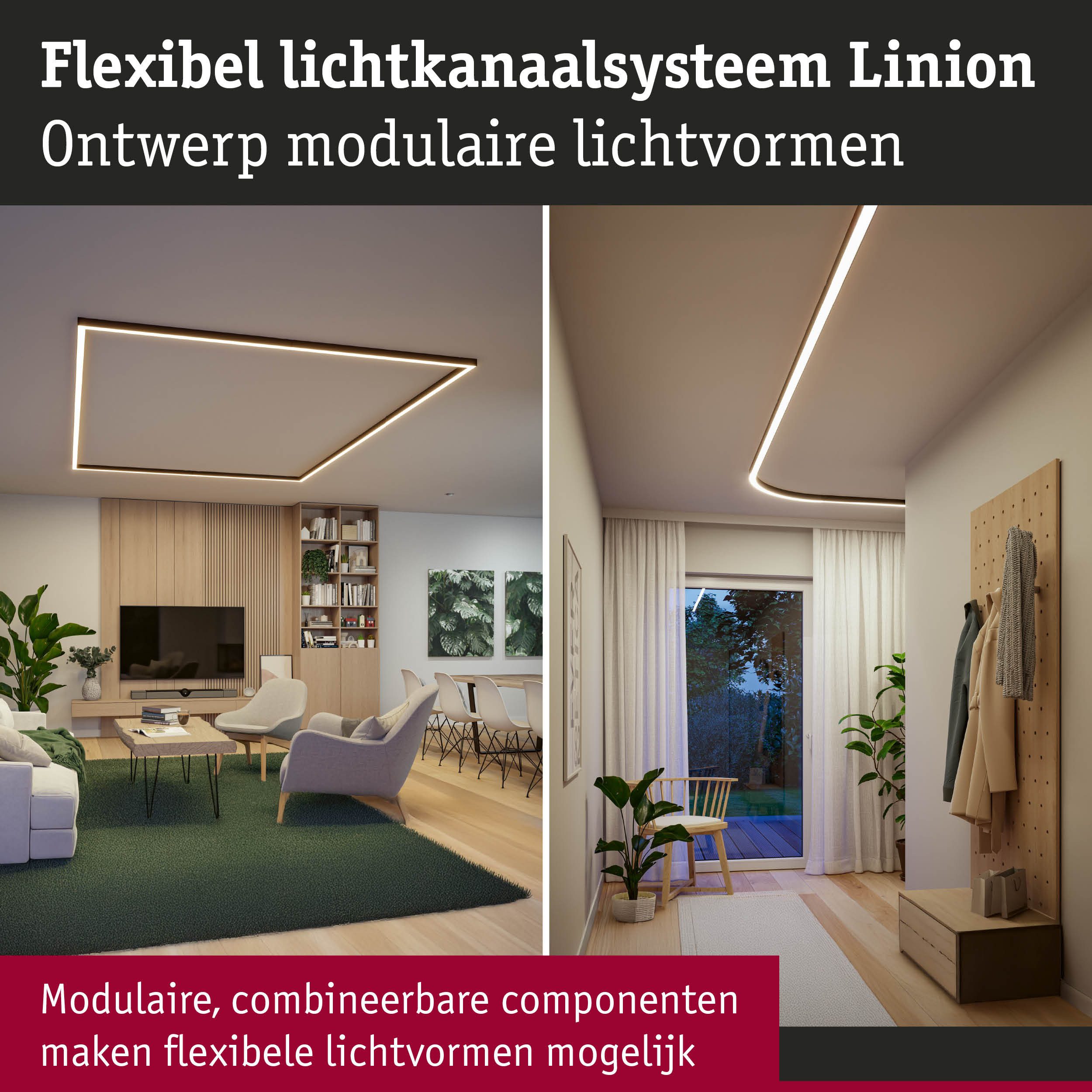 Paulmann Railsysteem-lampen Linion lichtkanaal 90 ° 2x750lm 3000K (1-delig)