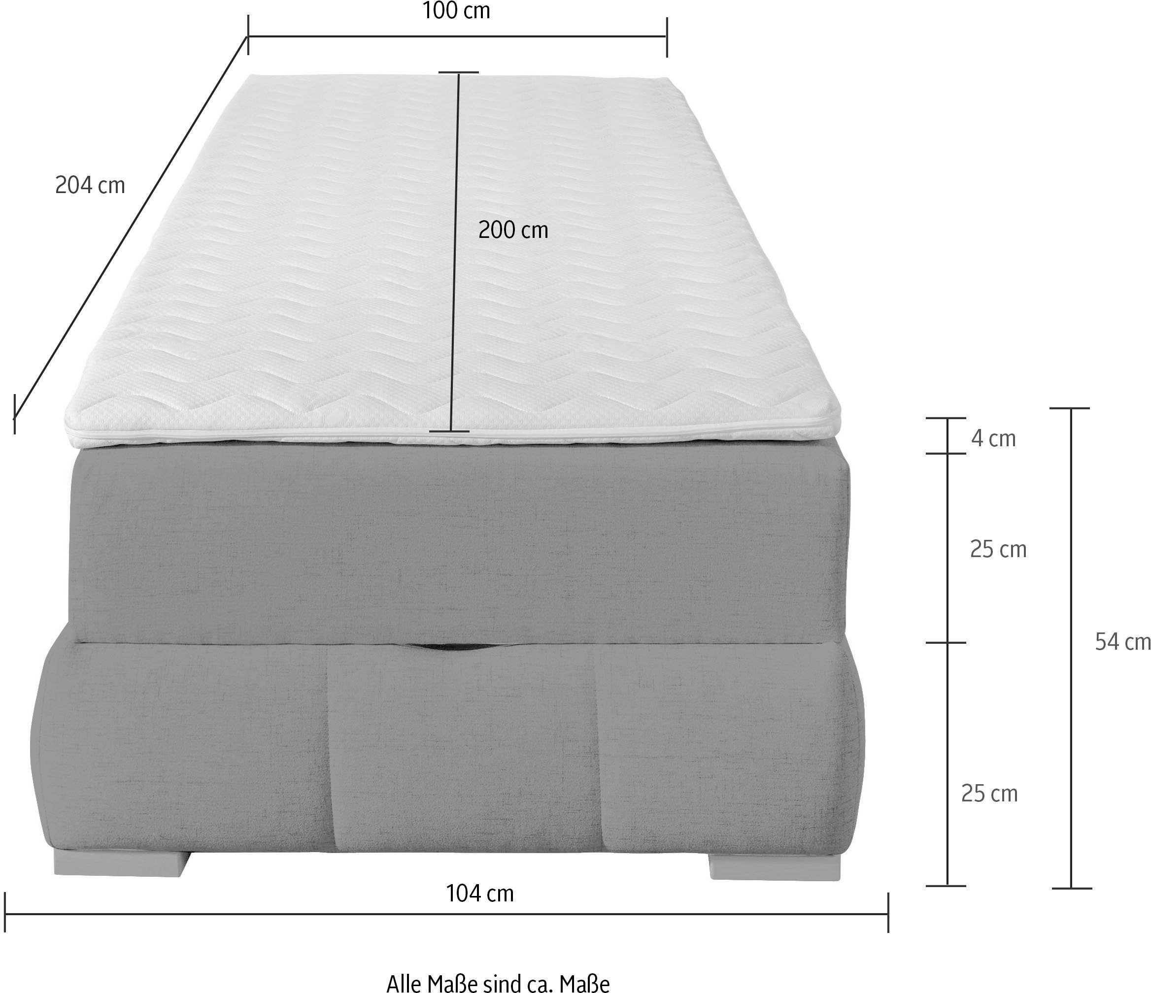 Guido Maria Kretschmer Home&Living Boxspring Wehma zonder hoofdbord, inclusief matrastopper en bedlade